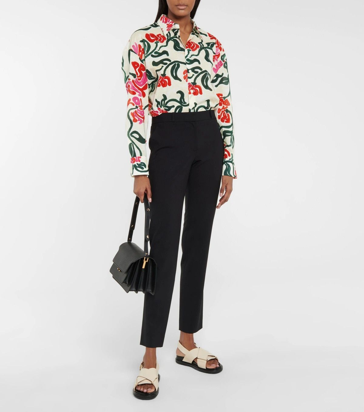 Marni o1y1125 Floral Shirt in Multicolor Size XS / US 0-2 / IT 36-38 - 5 Thumbnail