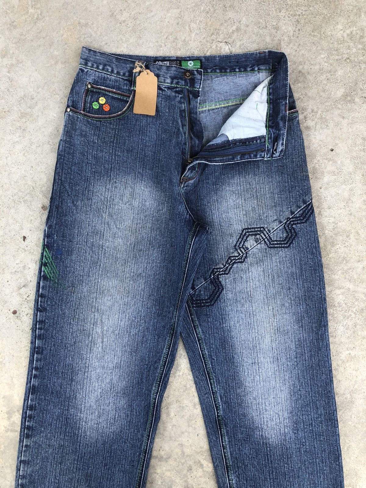 Southpole Vintage Southpole Embroidered Jeans Baggy Jeans hip hop Size US 32 / EU 48 - 3 Thumbnail