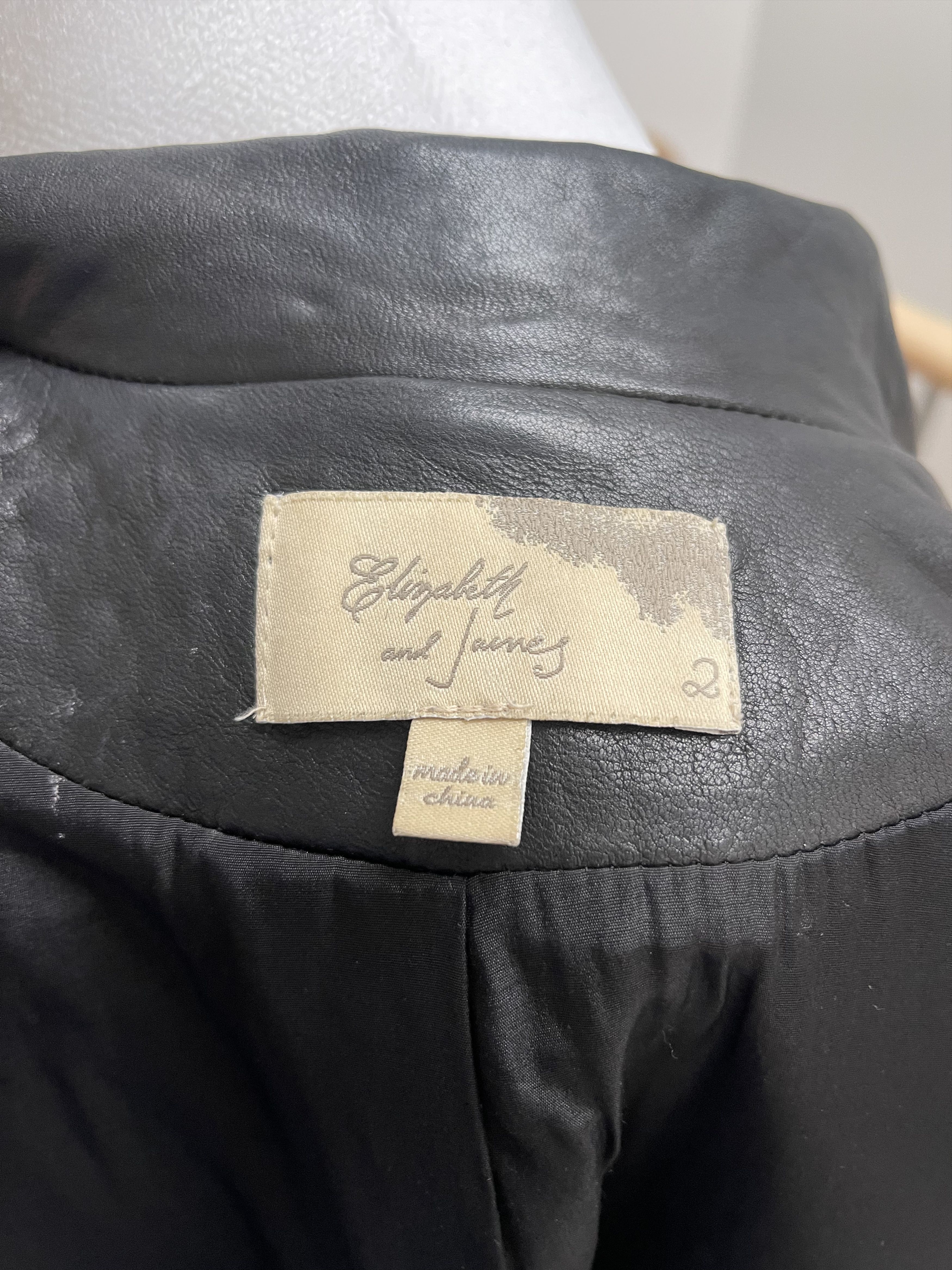 Elizabeth and James Leather Blazer Size XS / US 0-2 / IT 36-38 - 7 Thumbnail