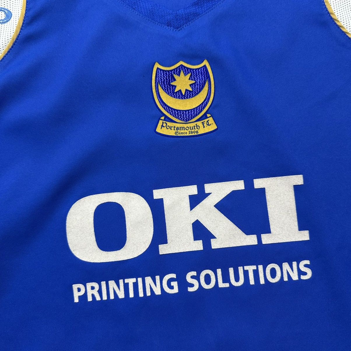 Vintage PORTSMOUTH JAKO 2006/2007 FOOTBALL HOME JERSEY #8 COLE Size US L / EU 52-54 / 3 - 8 Thumbnail