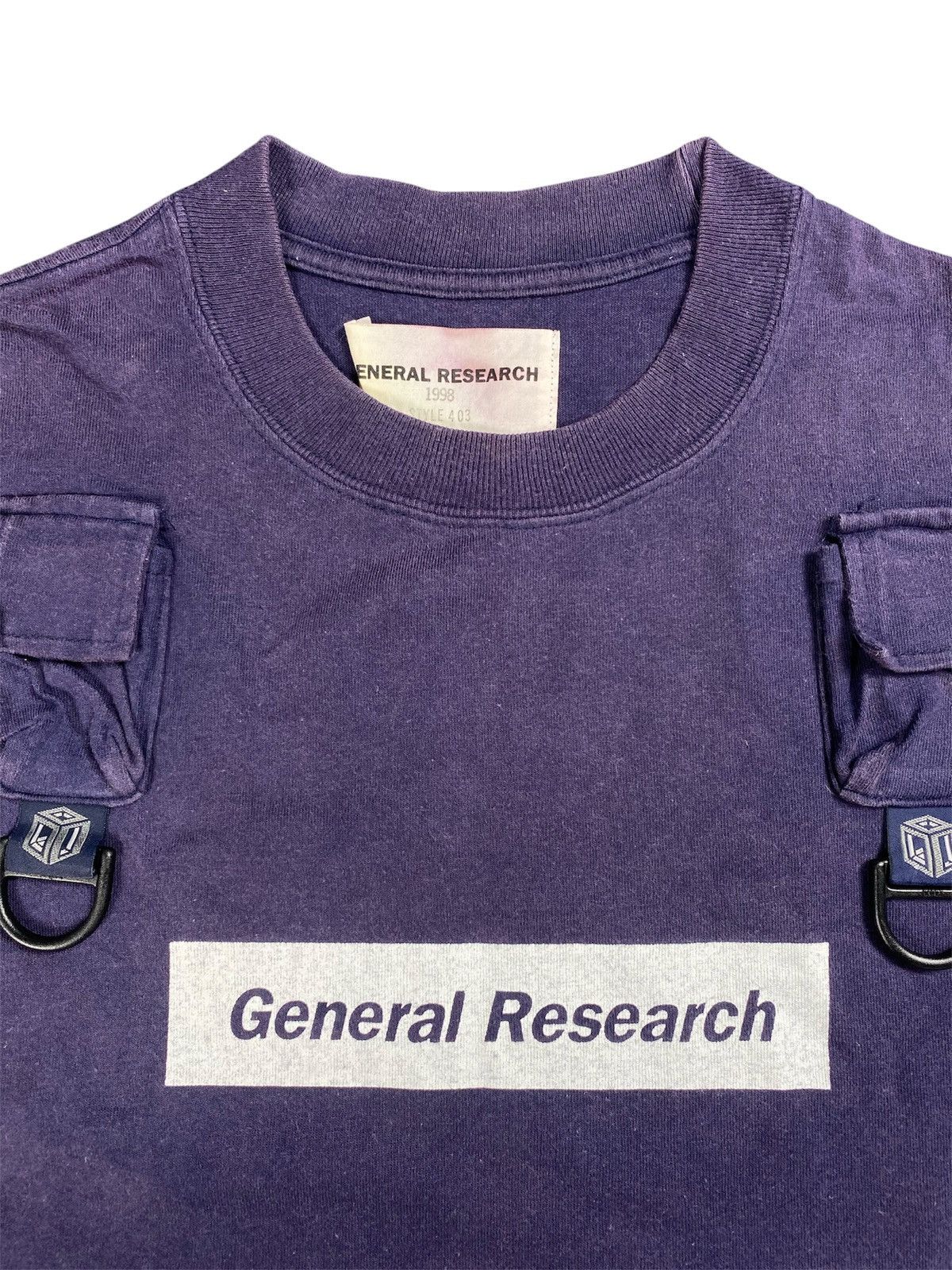 General Research AW98 General Research Box Logo Parasite Pocket T-Shirt Size US M / EU 48-50 / 2 - 8 Thumbnail