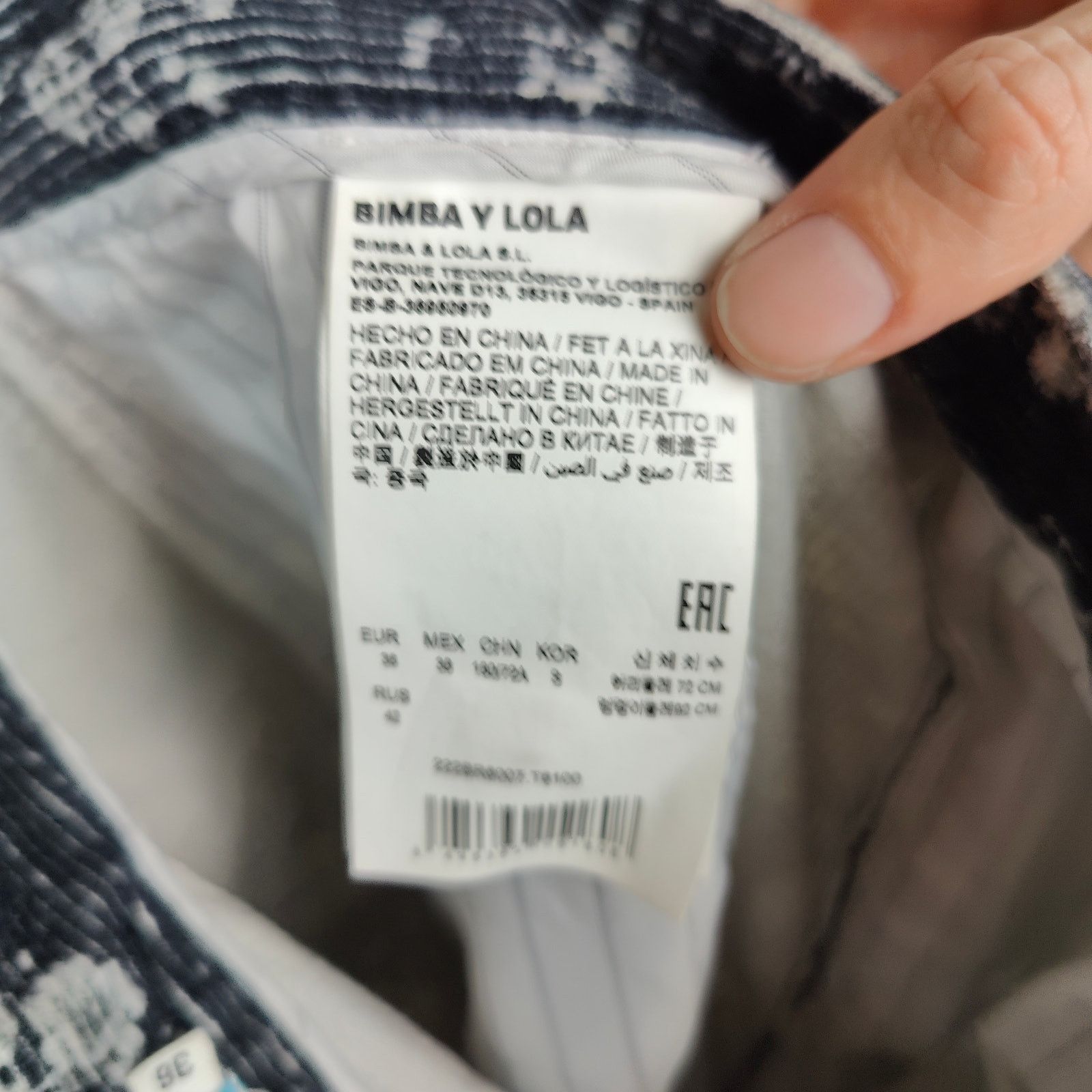 Other Bimba Y Lola Corduroy Pants Womens 36 Small Black Floral Size 28" / US 6 / IT 42 - 7 Thumbnail