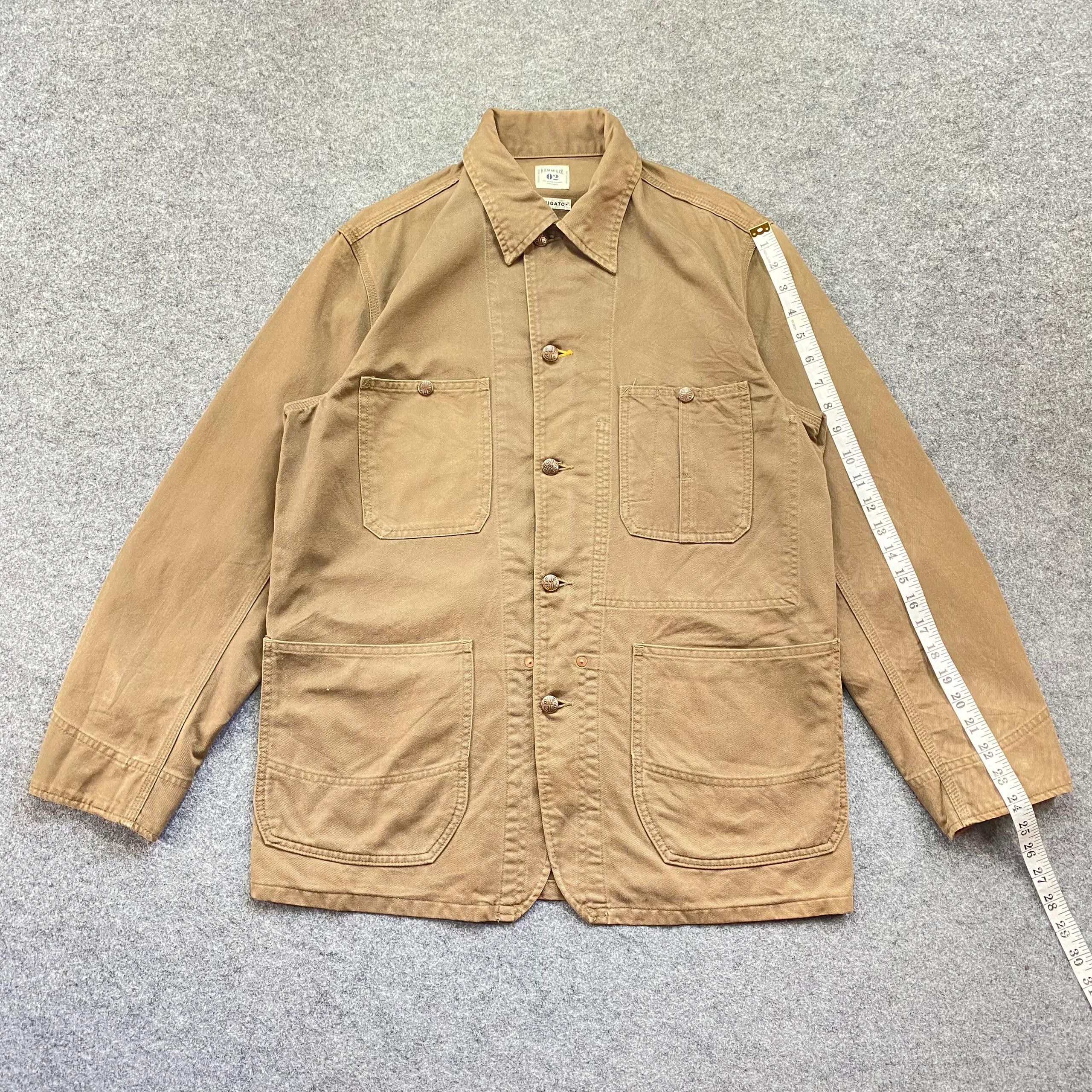 Japanese Brand Vintage HRM Union Made Arigato Workwear Jacket Size US L / EU 52-54 / 3 - 5 Thumbnail