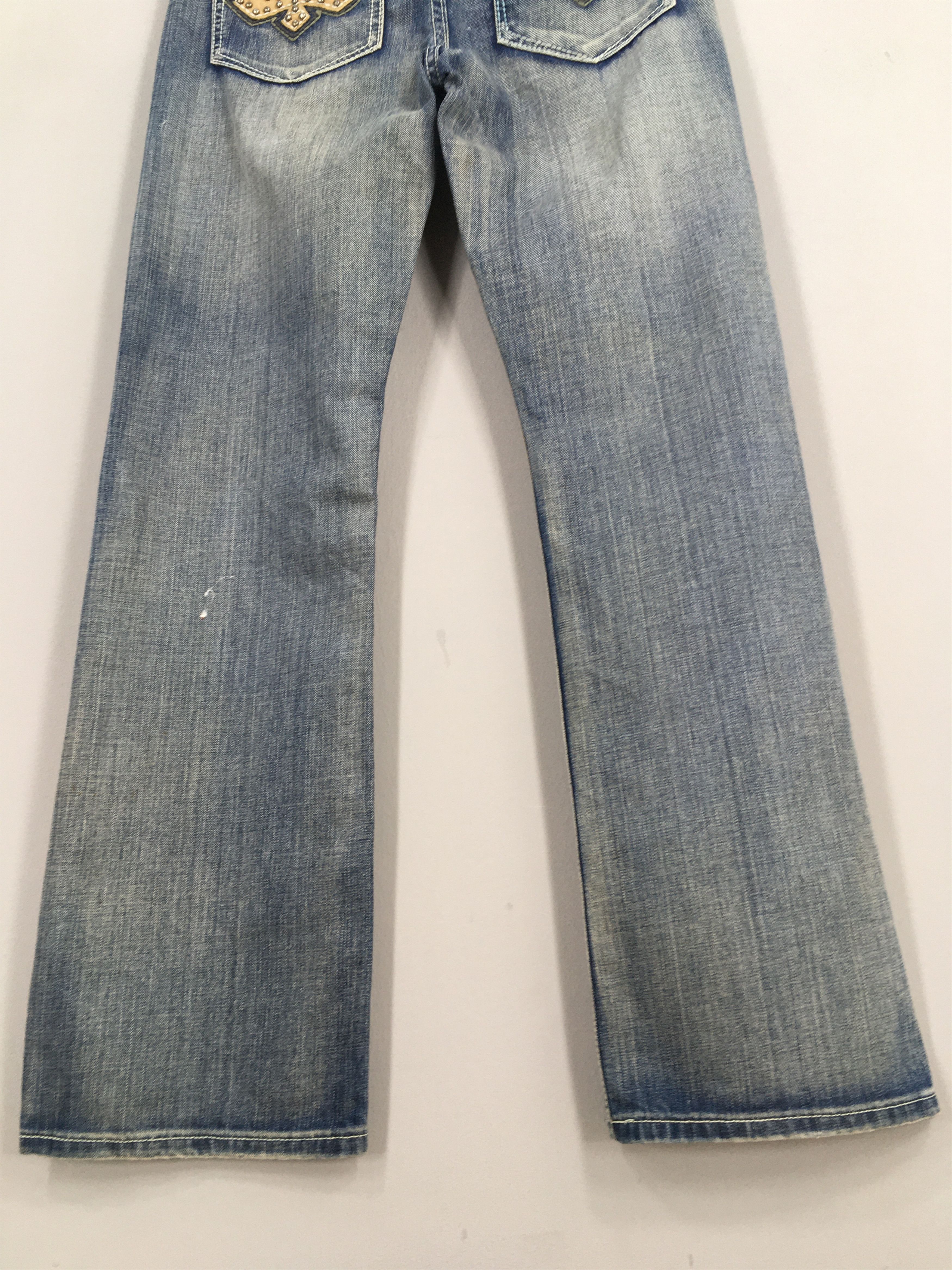 Helix Size 31x32 Vintage Y2K Helix Faded Flared Bootcut Jeans S208 Size US 31 - 10 Thumbnail