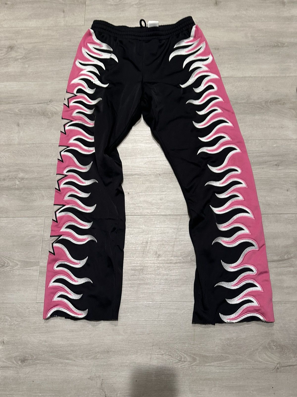 Adidas Jeremy Scott Black Pink Flame Jeremy Scott Adidas Trackpants Grailed