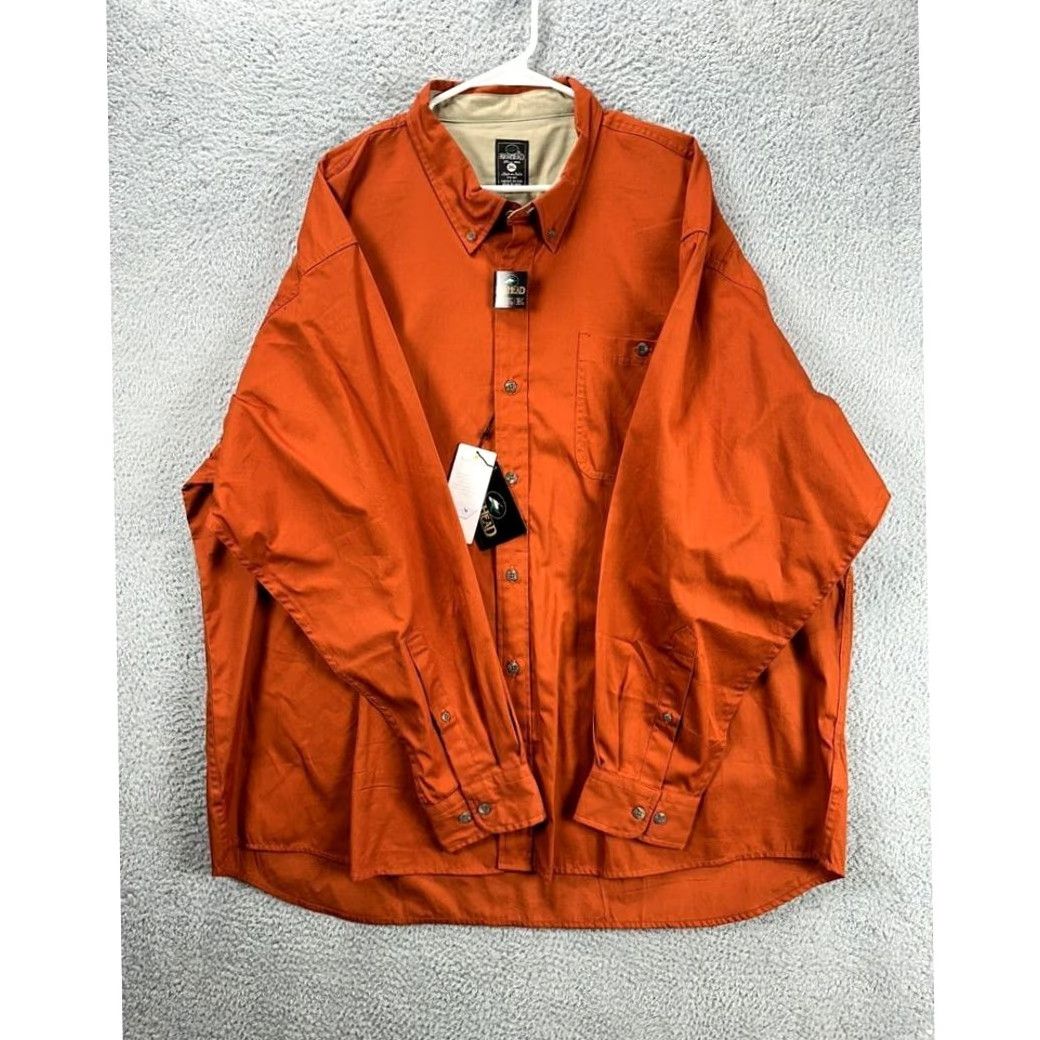 Vintage VINTAGE RedHead Shirt Mens 3XL Orange Spill Resistance Nanotex Button Down Pocket NEW Size US XXL / EU 58 / 5 - 3 Thumbnail