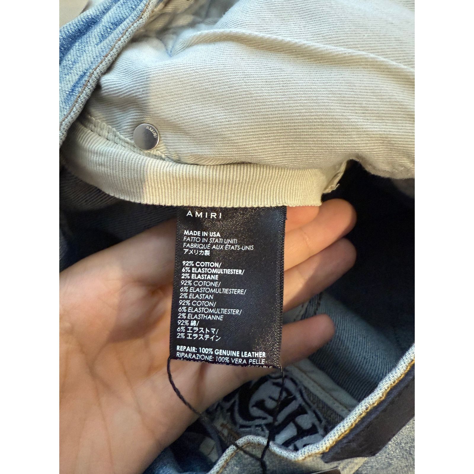 Amiri Amiri Chemist Black Star Jeans 30 Used Size US 30 / EU 46 - 4 Thumbnail