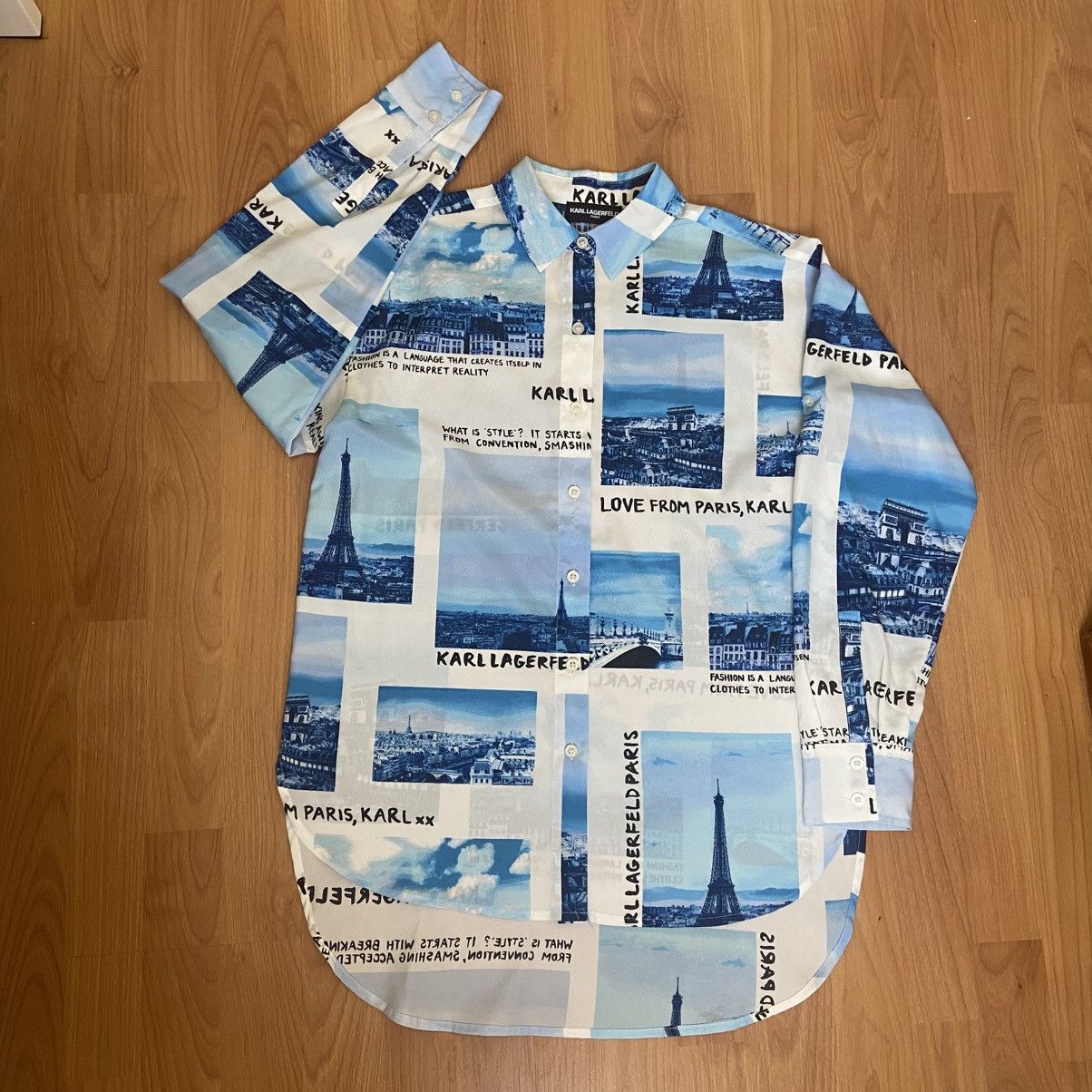 Karl Lagerfeld Karl Lagerfeld Paris Button Front Shirt Women’s XS Size XS / US 0-2 / IT 36-38 - 2 Thumbnail