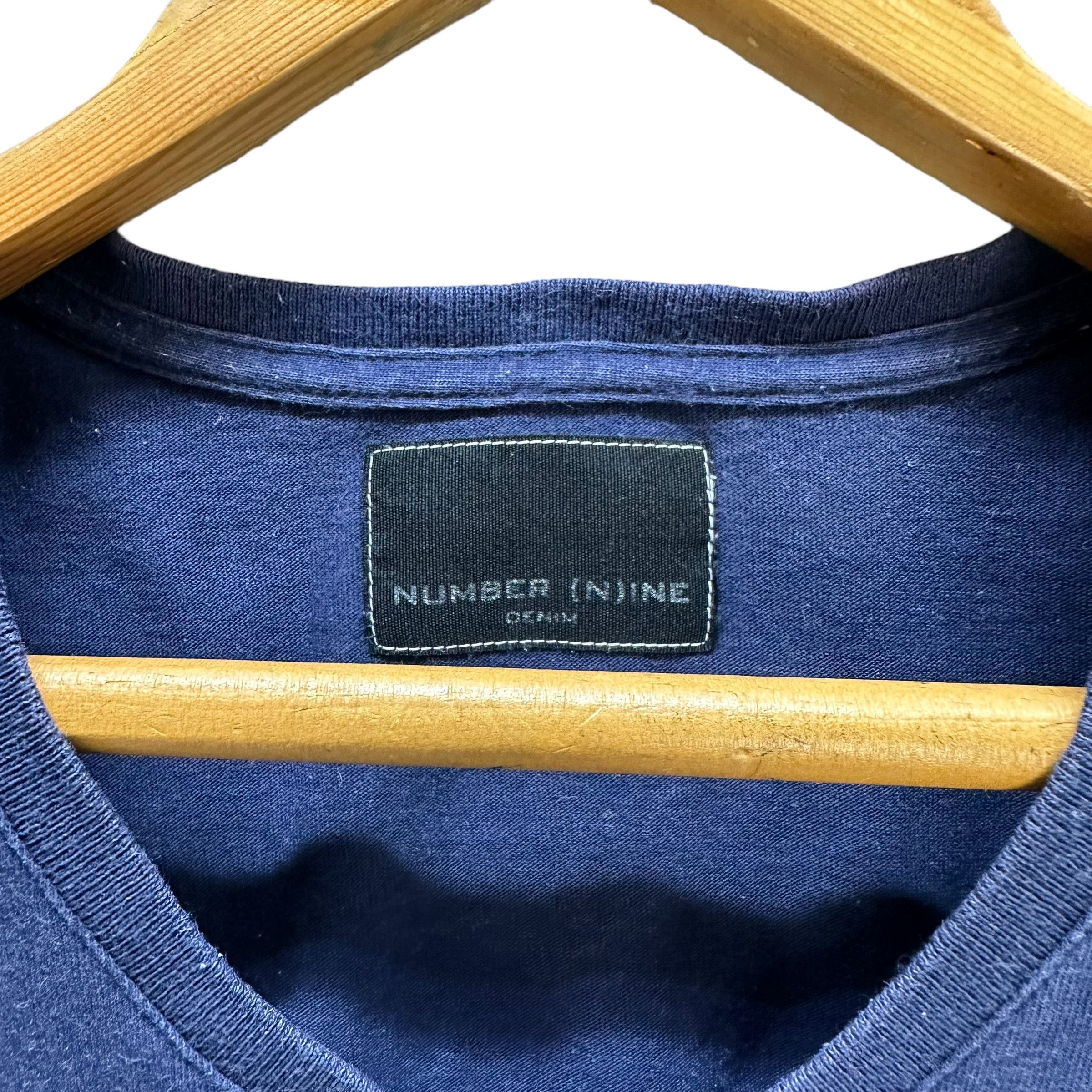 Number (N)ine NUMBER NINE V NECK PLAIN SHIRT #9100-56 Size US L / EU 52-54 / 3 - 6 Thumbnail