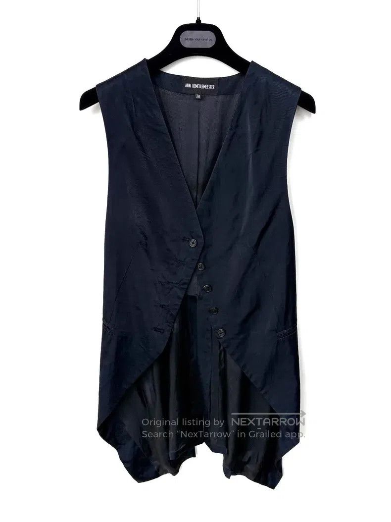 Ann Demeulemeester Ann Demeulemeester Spring/Summer Glossy Long Vest Size XS / US 0-2 / IT 36-38 - 1 Thumbnail