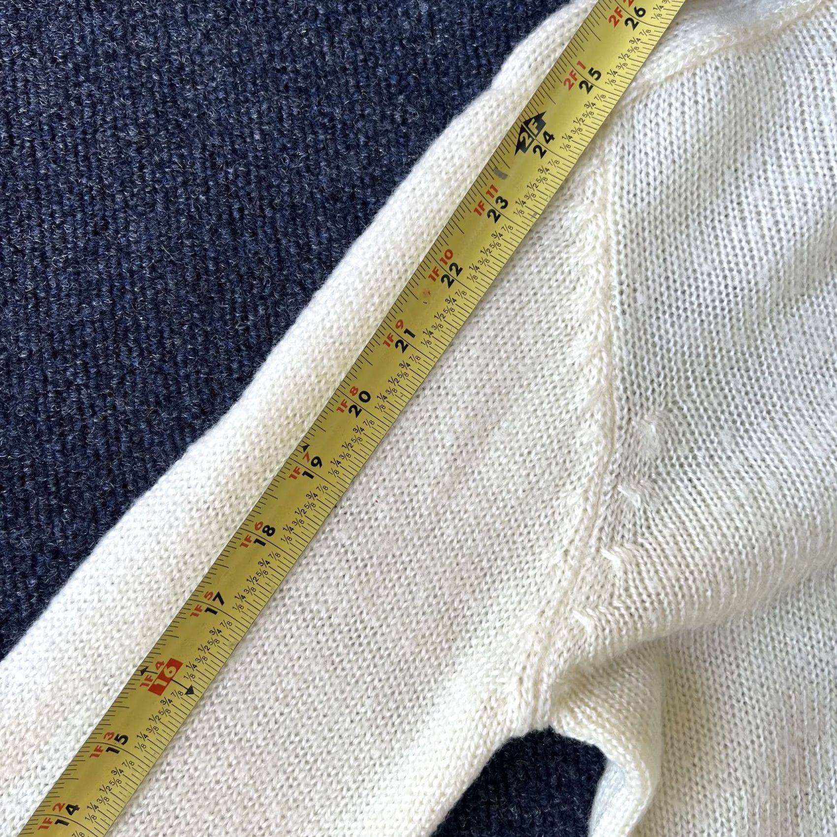 Vintage C.V. Ltd. Sweater Womens Medium White Crewneck Pullover Knit Cozy Classic Wool Blend Raglan Sleeve Lightweight Size S / US 4 / IT 40 - 5 Thumbnail