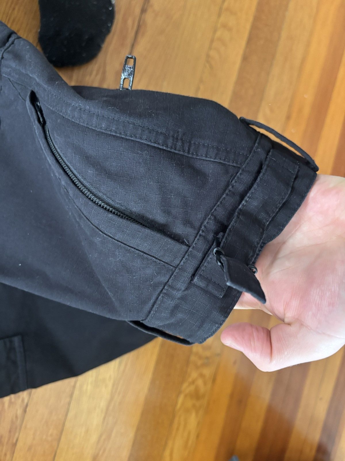 Balenciaga Black Wide Leg Cargo Pants Size US 32 / EU 48 - 5 Thumbnail