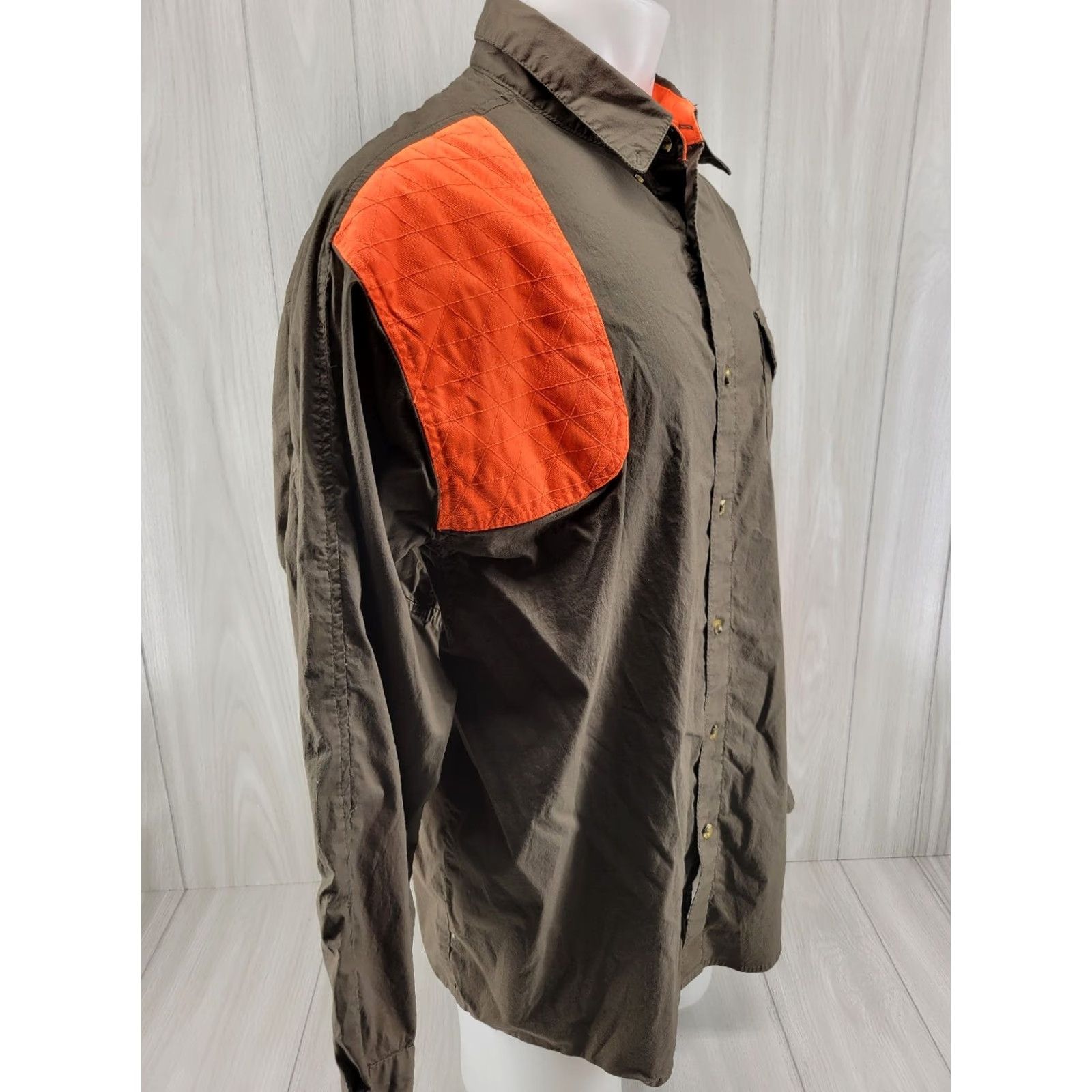 Vintage Rock Point Outdoors Circle M Plantion Hunting Shirt Sz 2XL Green Orange Vented Mens Shirt Size US XXL / EU 58 / 5 - 5 Thumbnail