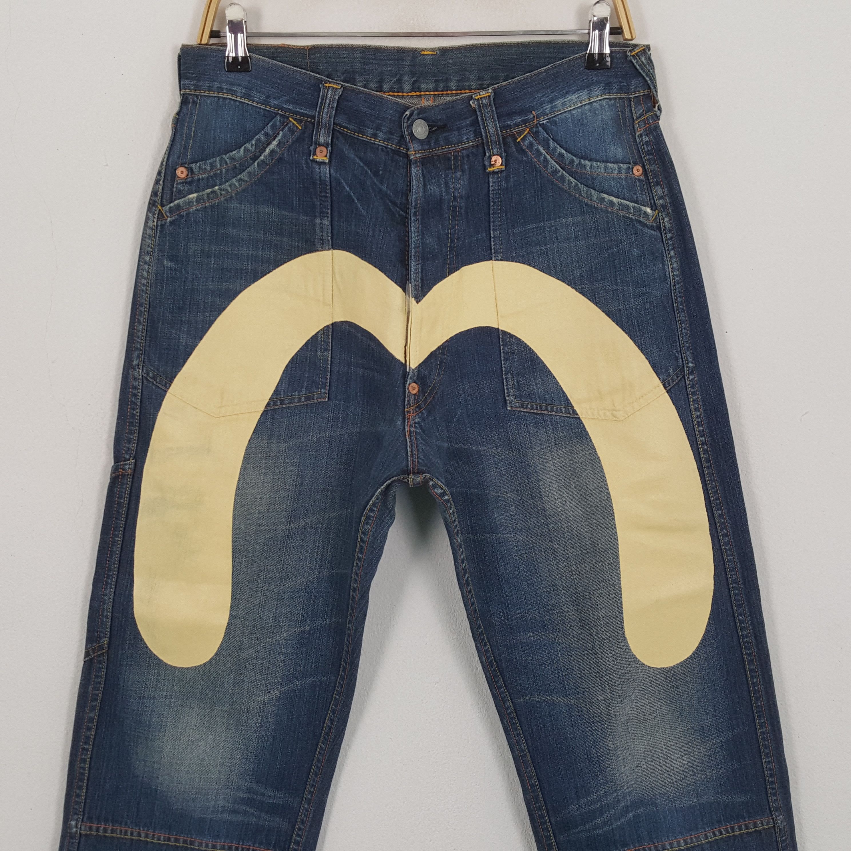 Evisu × Japanese Brand × Vintage Vintage EVISU Japanese Brand Daicock Custom Style Jeans Size US 31 - 2 Thumbnail