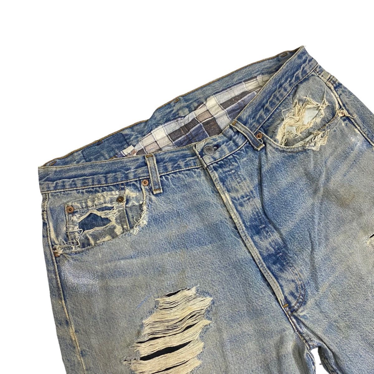 Levi's Levis 501 vintage distressed custom made Size US 36 / EU 52 - 3 Thumbnail