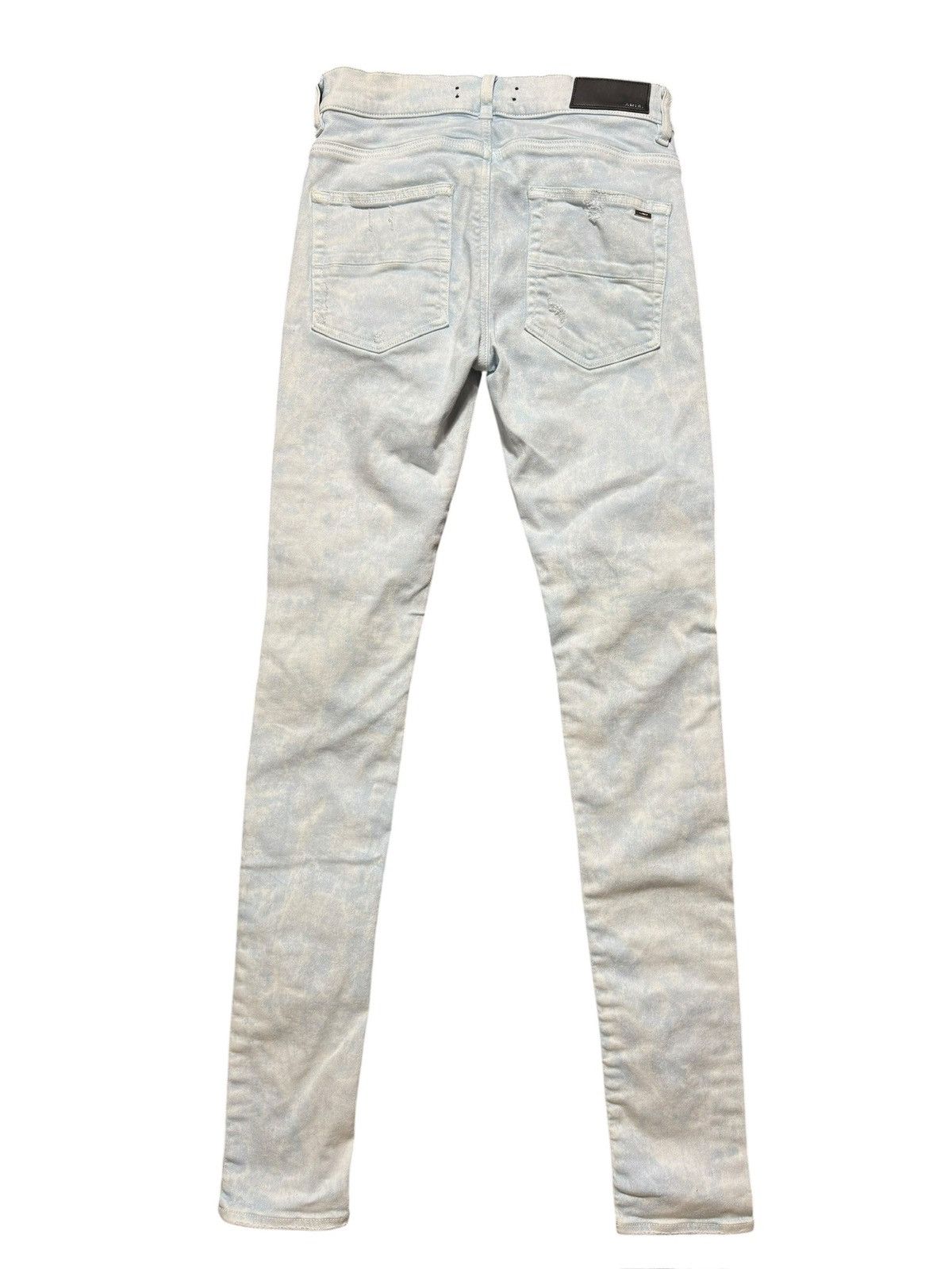 Amiri Amiri MX1 Acid Wash Light Blue Patch Jeans - Size 28 Size US 28 / EU 44 - 2 Thumbnail