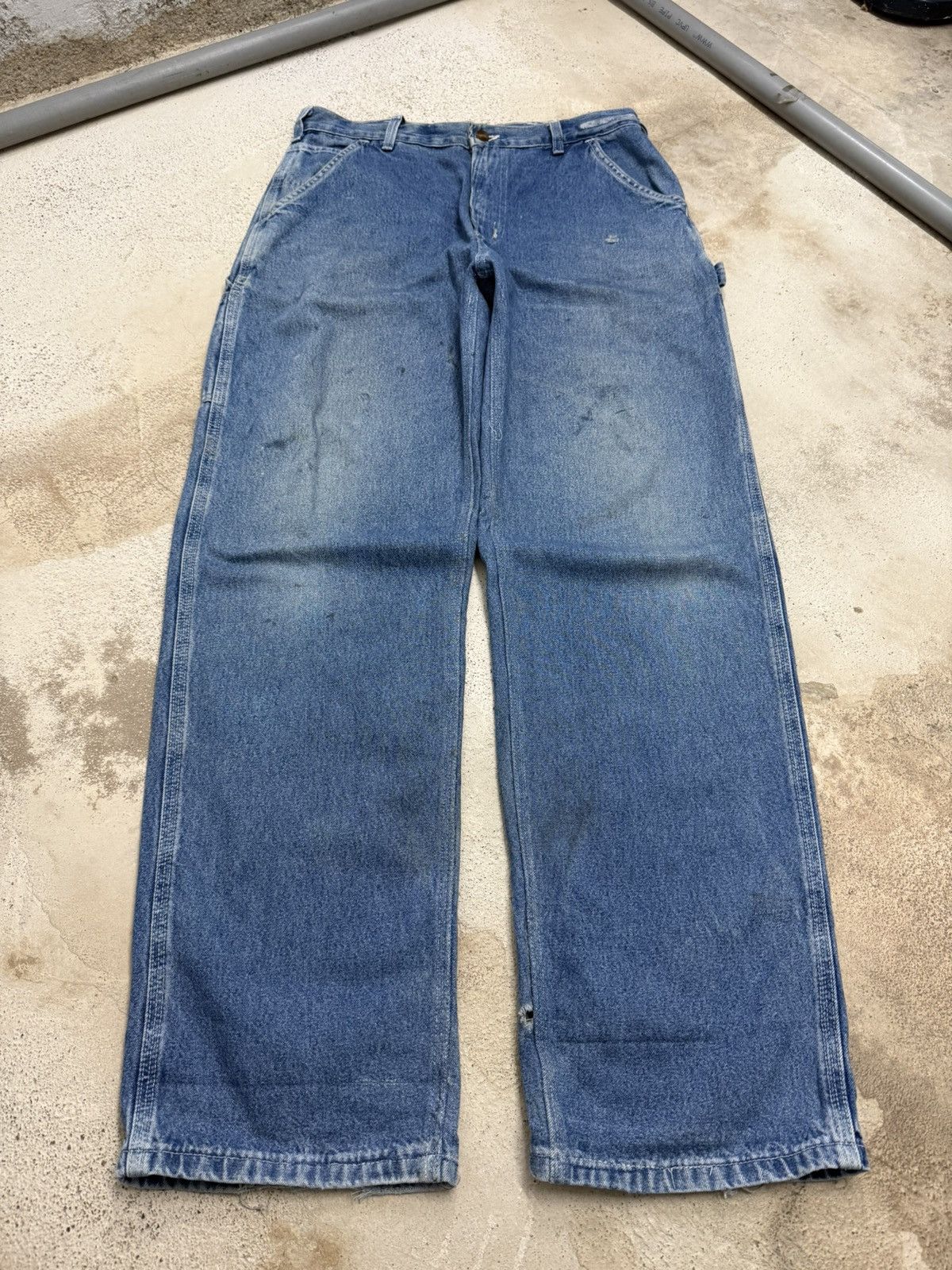 Carhartt Carhatt Distressed Used Carpenter Pants Size US 32 / EU 48 - 3 Thumbnail