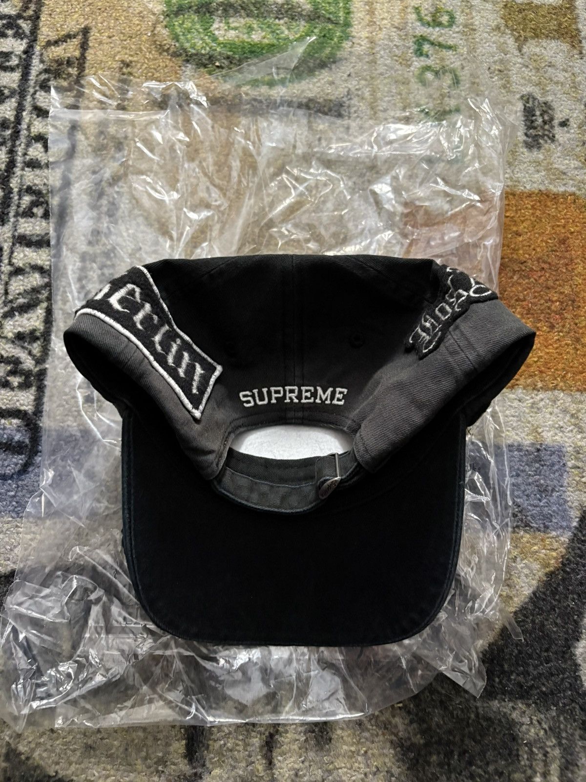Supreme Supreme City Patches 6-Panel Hat Black Size ONE SIZE - 3 Thumbnail