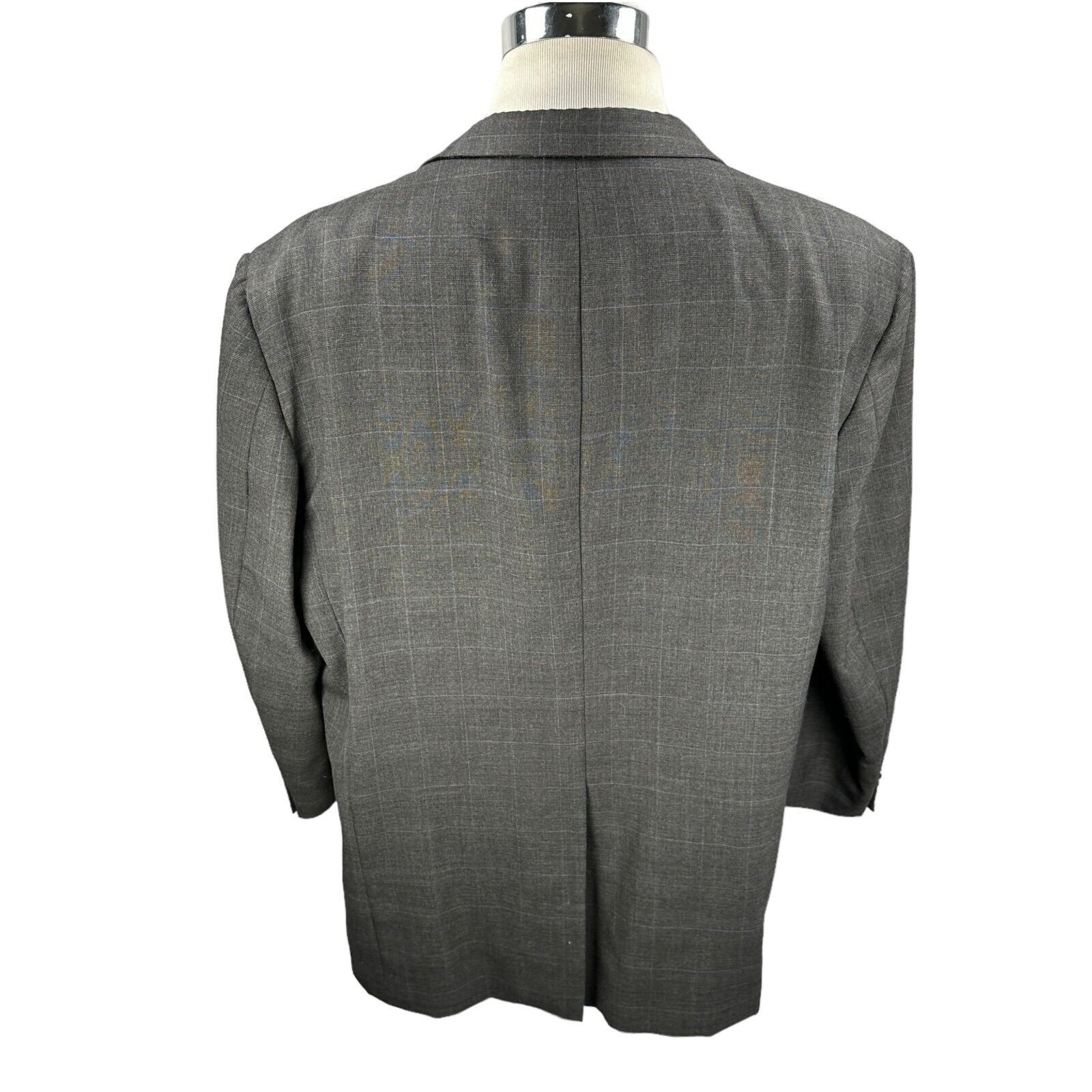 Burberry Burberry London Jacket 48R Gray Single Breasted Notch Blazer Size 48R - 2 Thumbnail