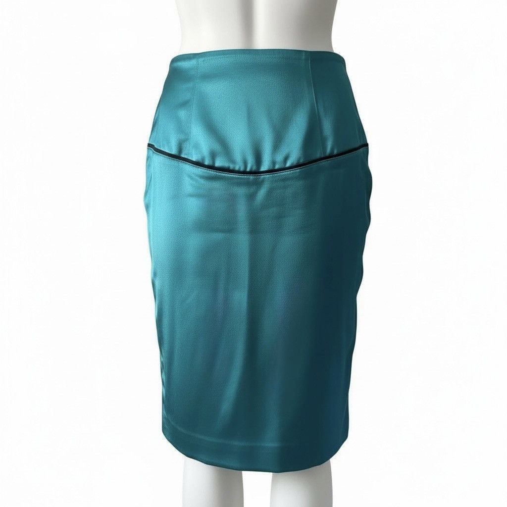 Costume National Costume National Silk & Cotton Corset-Detail Pencil Skirt Size 24" / US 00 / IT 34 - 5 Thumbnail
