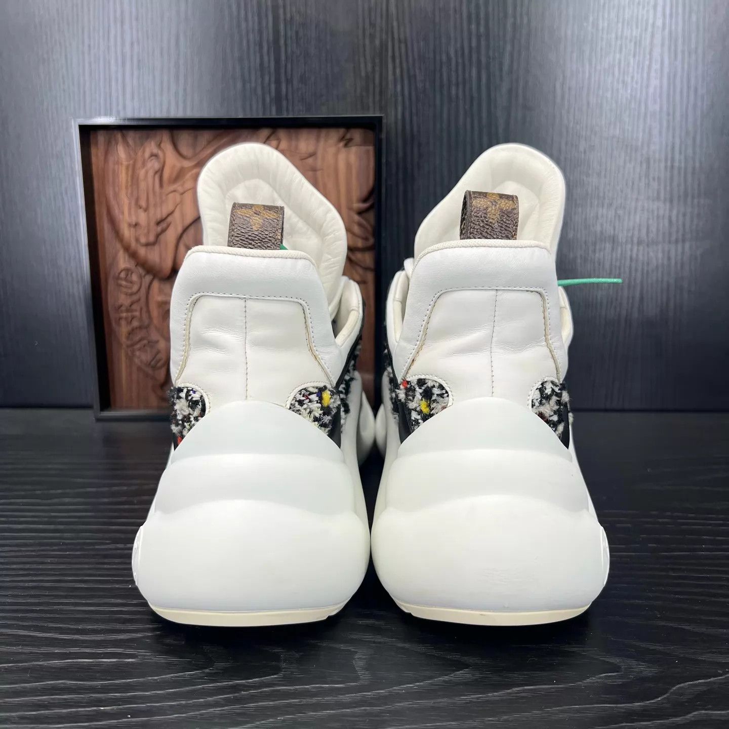 Louis Vuitton LV Archlight White & Black Wool Sneaker 38.5 Size US 8 / IT 38 - 5 Thumbnail