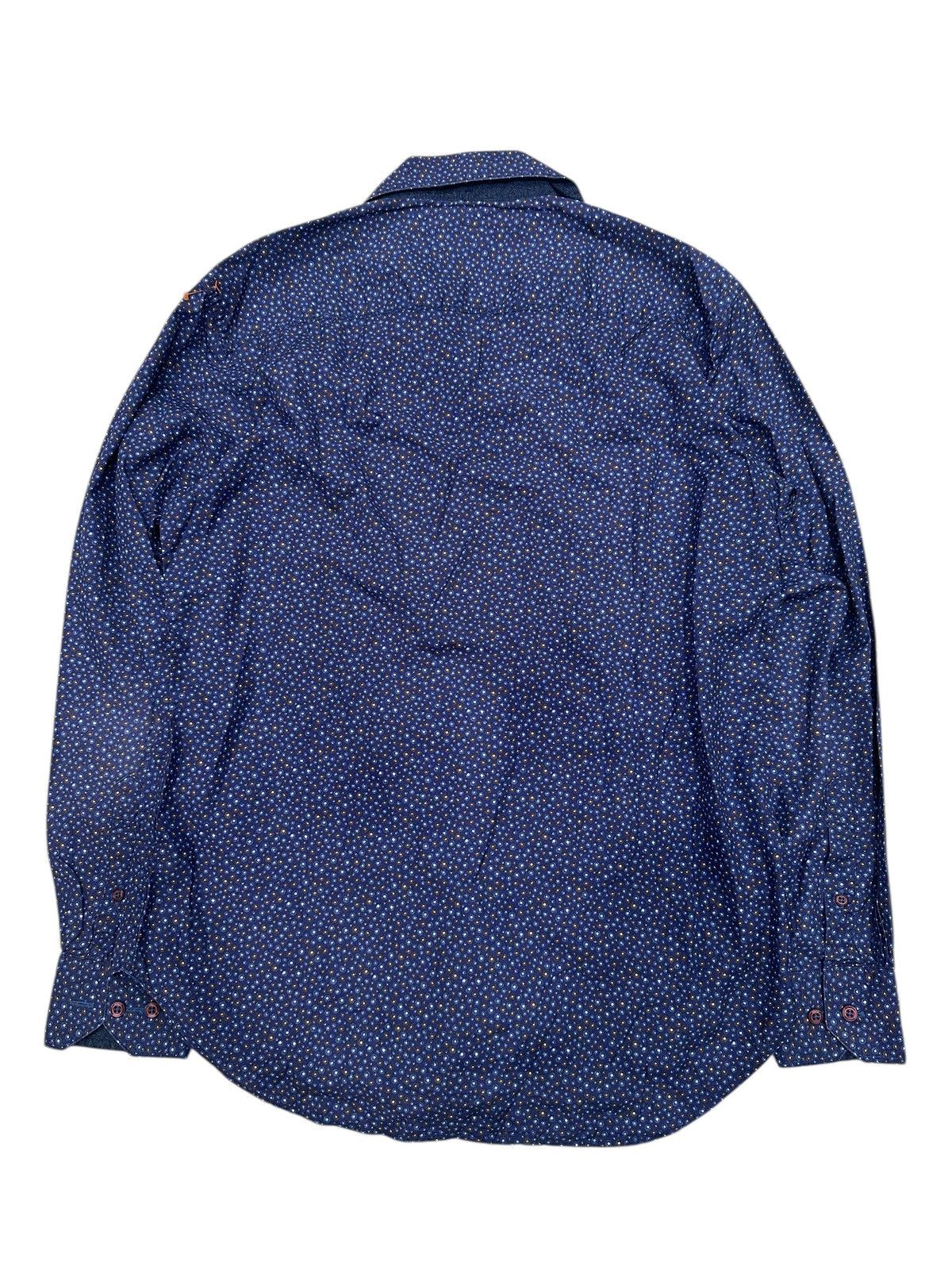 Issey Miyake Bugatchi Uomo Shirt Men Blue Ballon Size US M / EU 48-50 / 2 - 4 Thumbnail