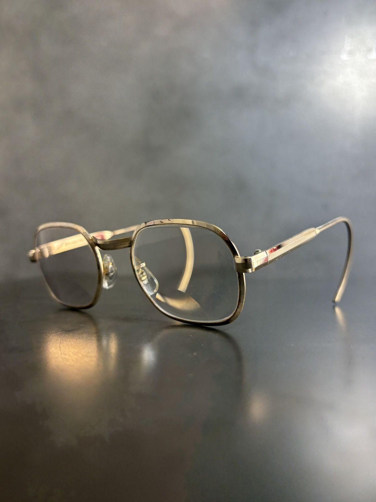 Vintage 1970s Eyeglasses Metal Full Rim 10k GF Hooked Vintage Frames Size ONE SIZE - 20 Thumbnail