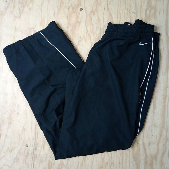 Nike Streetwear Vintage Vintage Y2K Nike Striped Mesh Lined Wind Pants Joggers Grailed