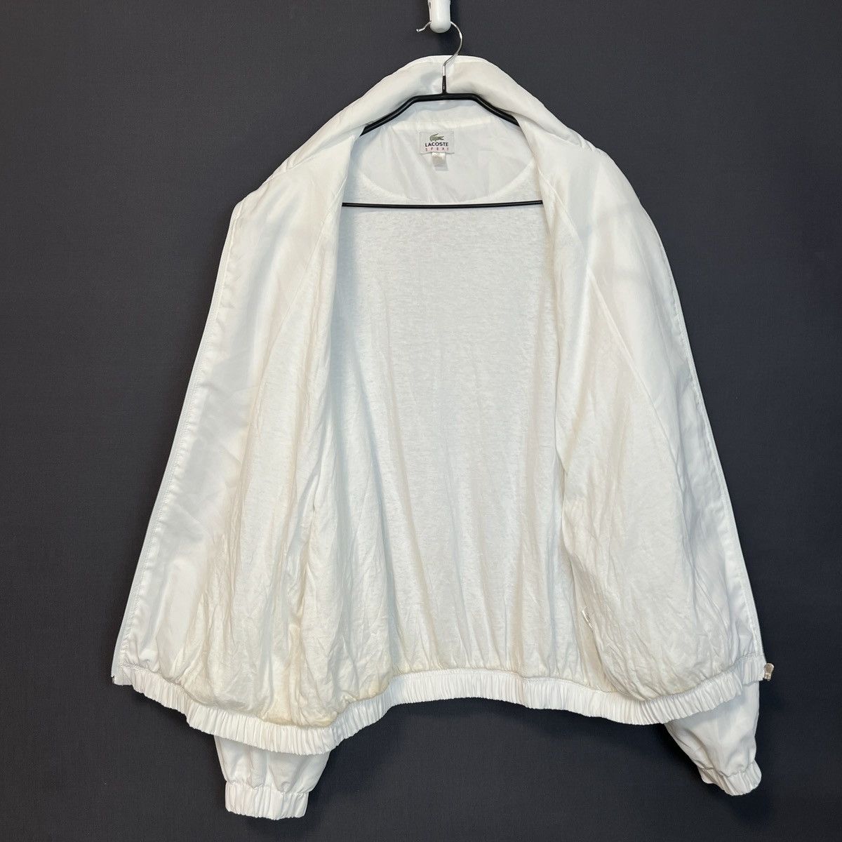 Lacoste Vintage Lacoste Sport White Track Jacket, Size L Size US L / EU 52-54 / 3 - 5 Thumbnail