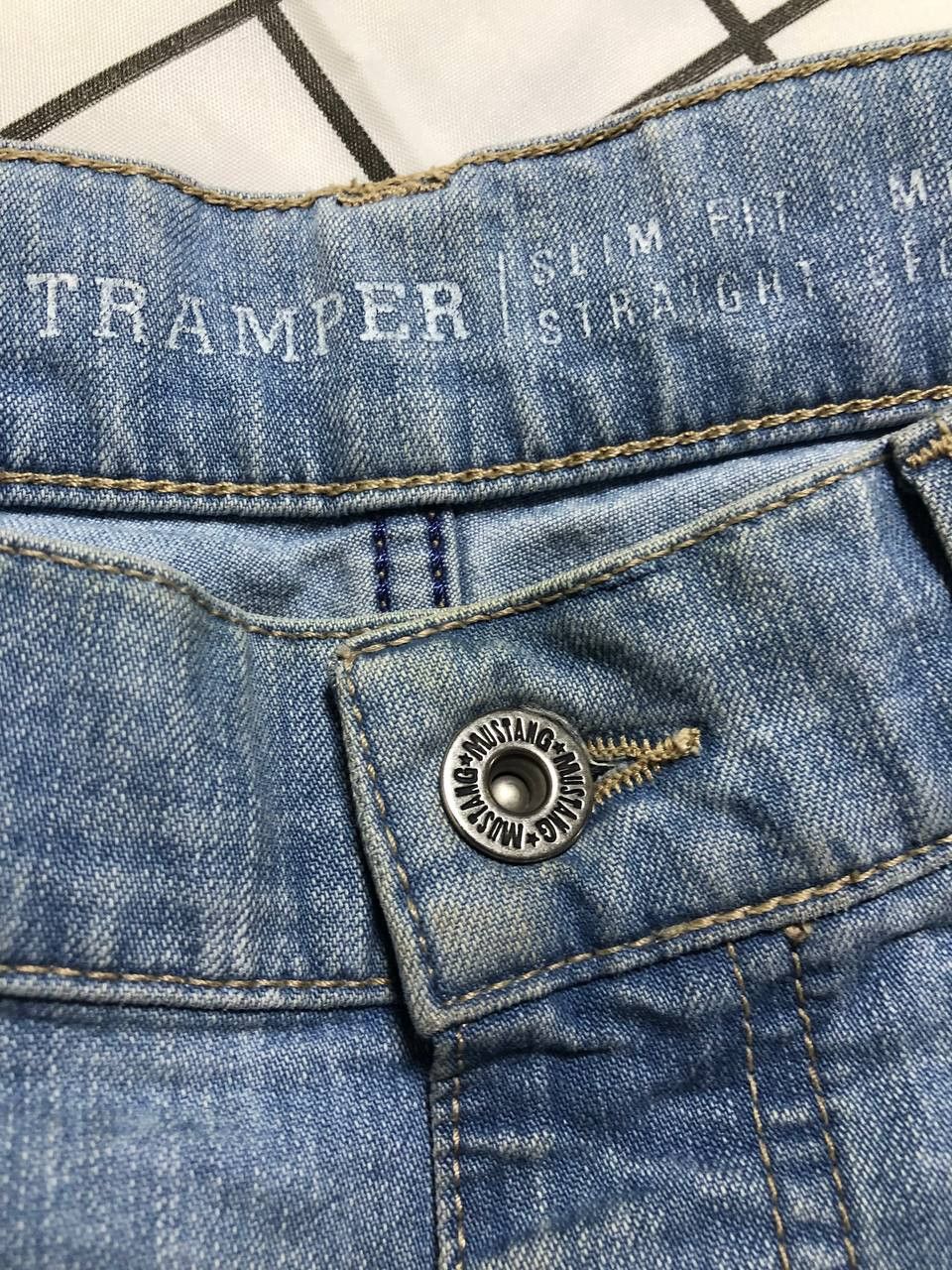 Mustang Mustang Denim Jeans: High Waisted Distressed Blue Size US 34 / EU 50 - 12 Thumbnail