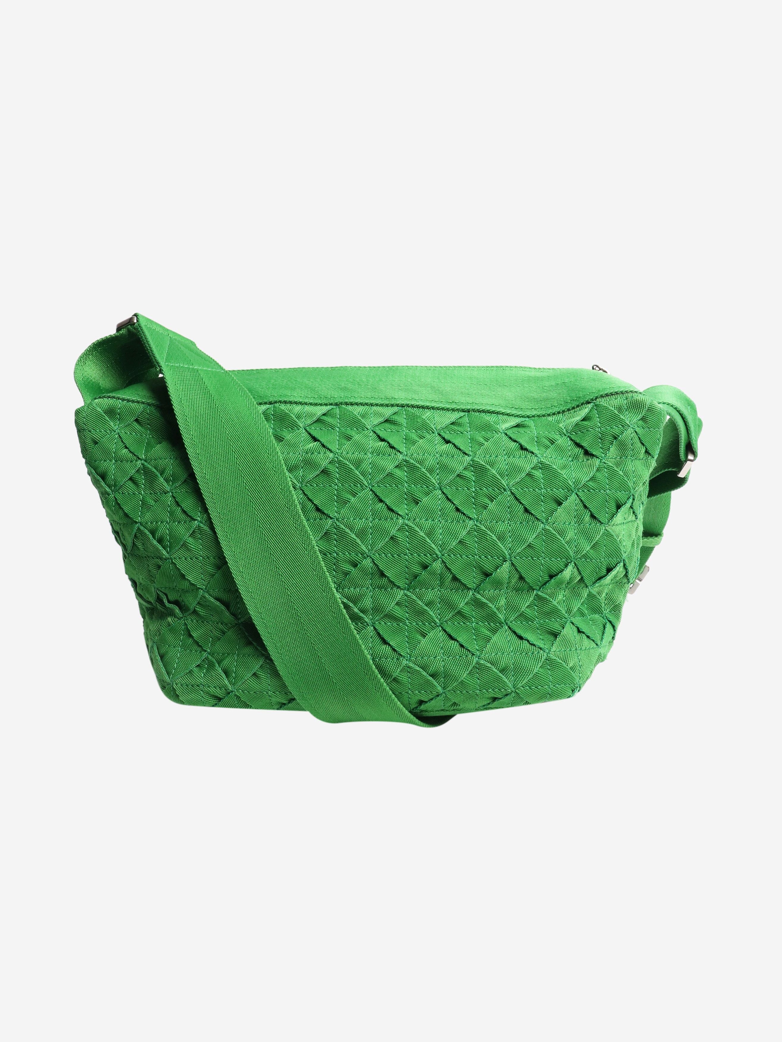 Bottega Veneta Green woven shoulder bag Size ONE SIZE - 1 Thumbnail