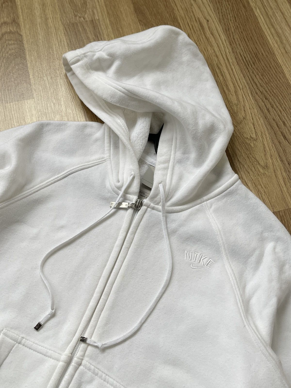 Nike × Vintage Y2K Nike White Full Zip Hoodie size S Size S / US 4 / IT 40 - 3 Thumbnail