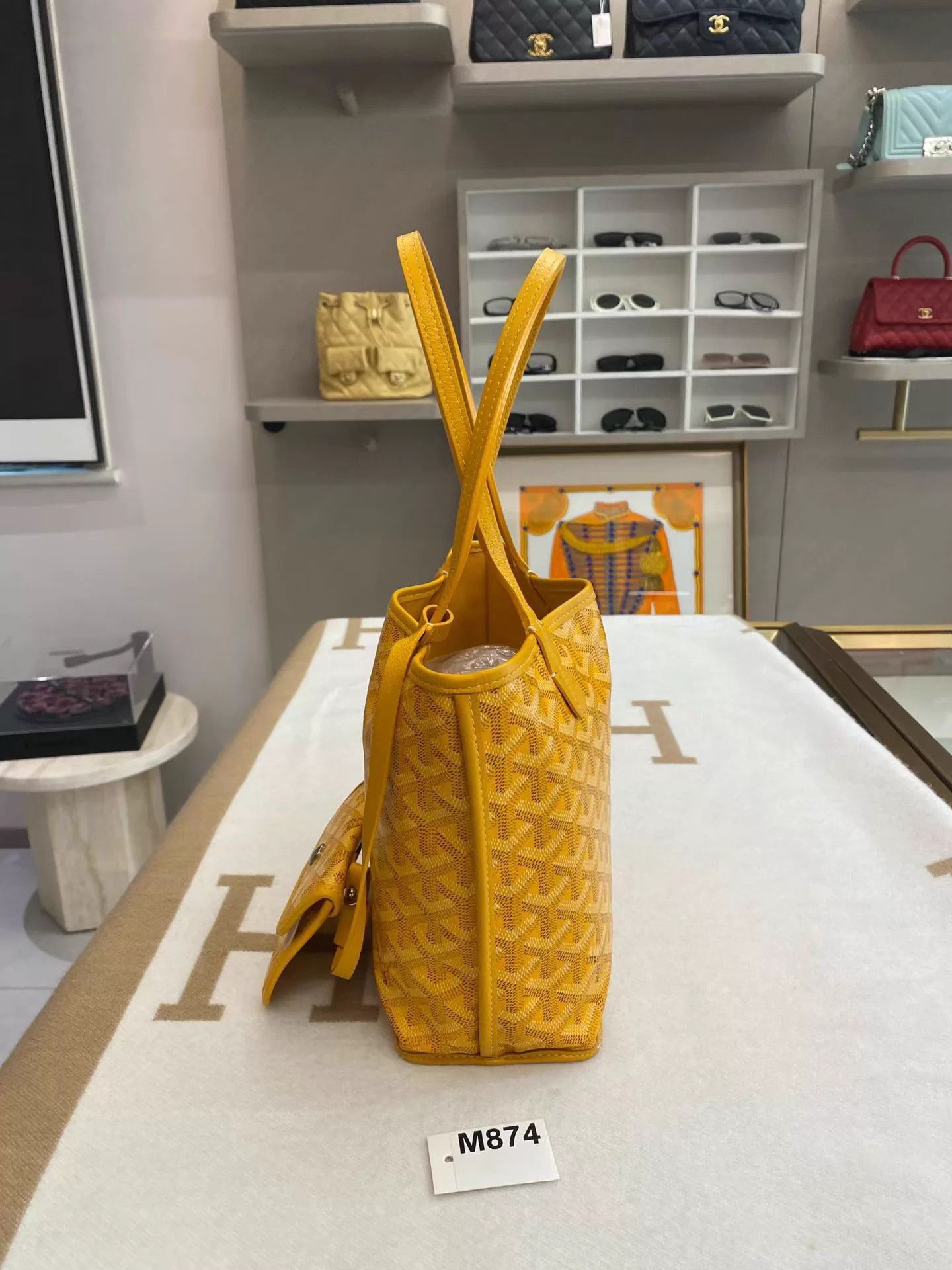 Goyard Goyard Anjou Mini Tote Yellow 20x10x20 19M874 New Size ONE SIZE - 5 Thumbnail