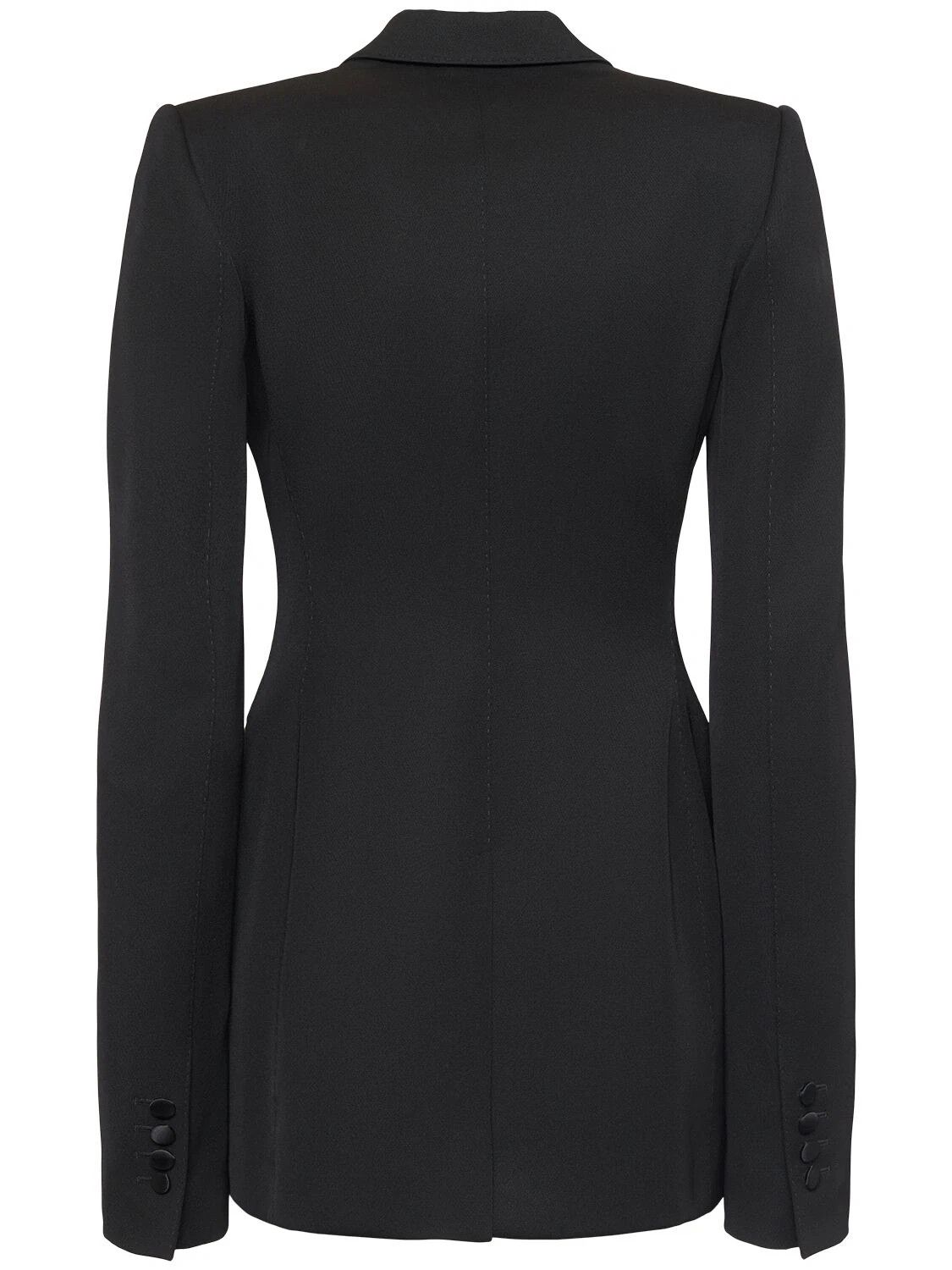 Dolce & Gabbana D&G Black Wool/Silk Double Breasted Jacket New Authentic Size ONE SIZE - 2 Thumbnail