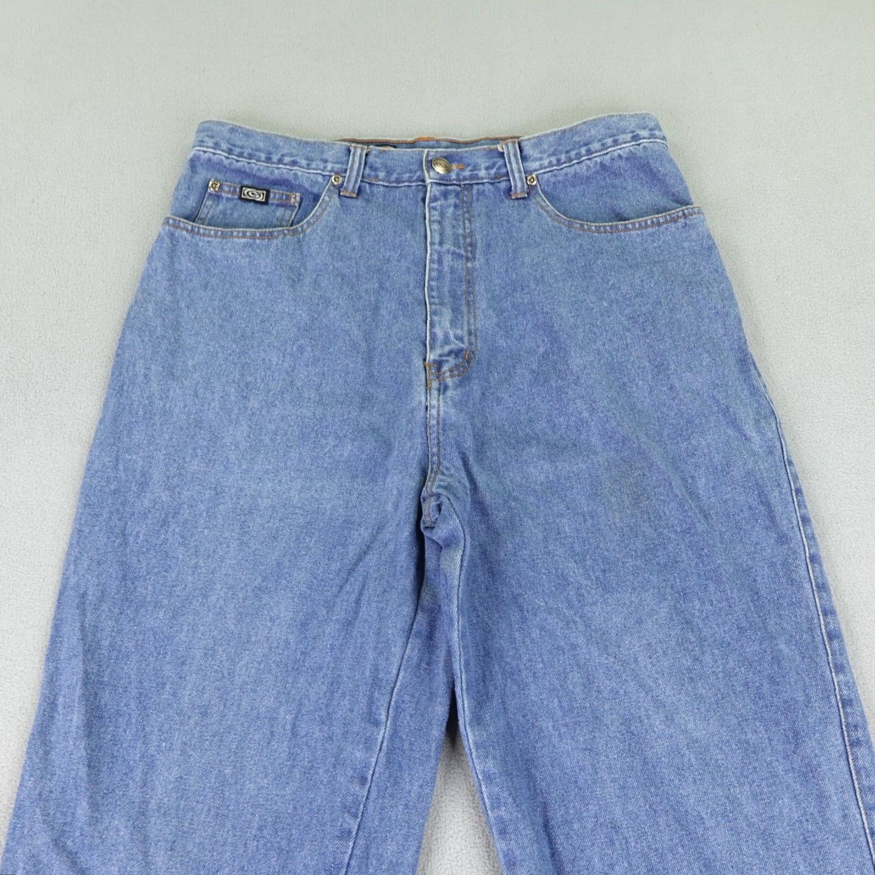 Gotcha VINTAGE Gotcha Jeans Mens 34x34 Denim High Rise Jeans Straight 90s Y2K Blue Regular Mens Size US 33 - 2 Thumbnail