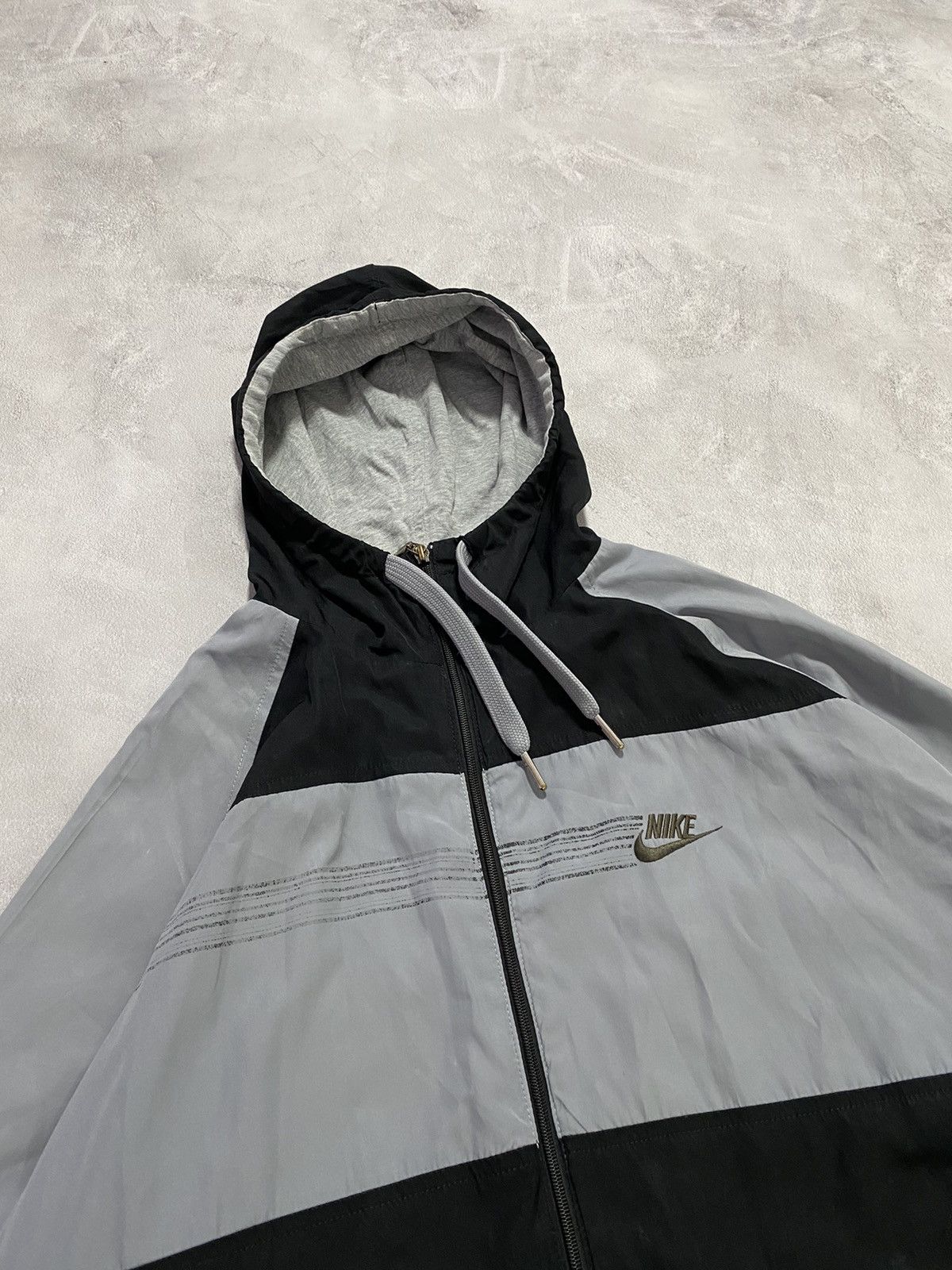 Nike 🦍 Vintage 90s Track Jacket Nike Mini Swoosh Size US XL / EU 56 / 4 - 3 Thumbnail