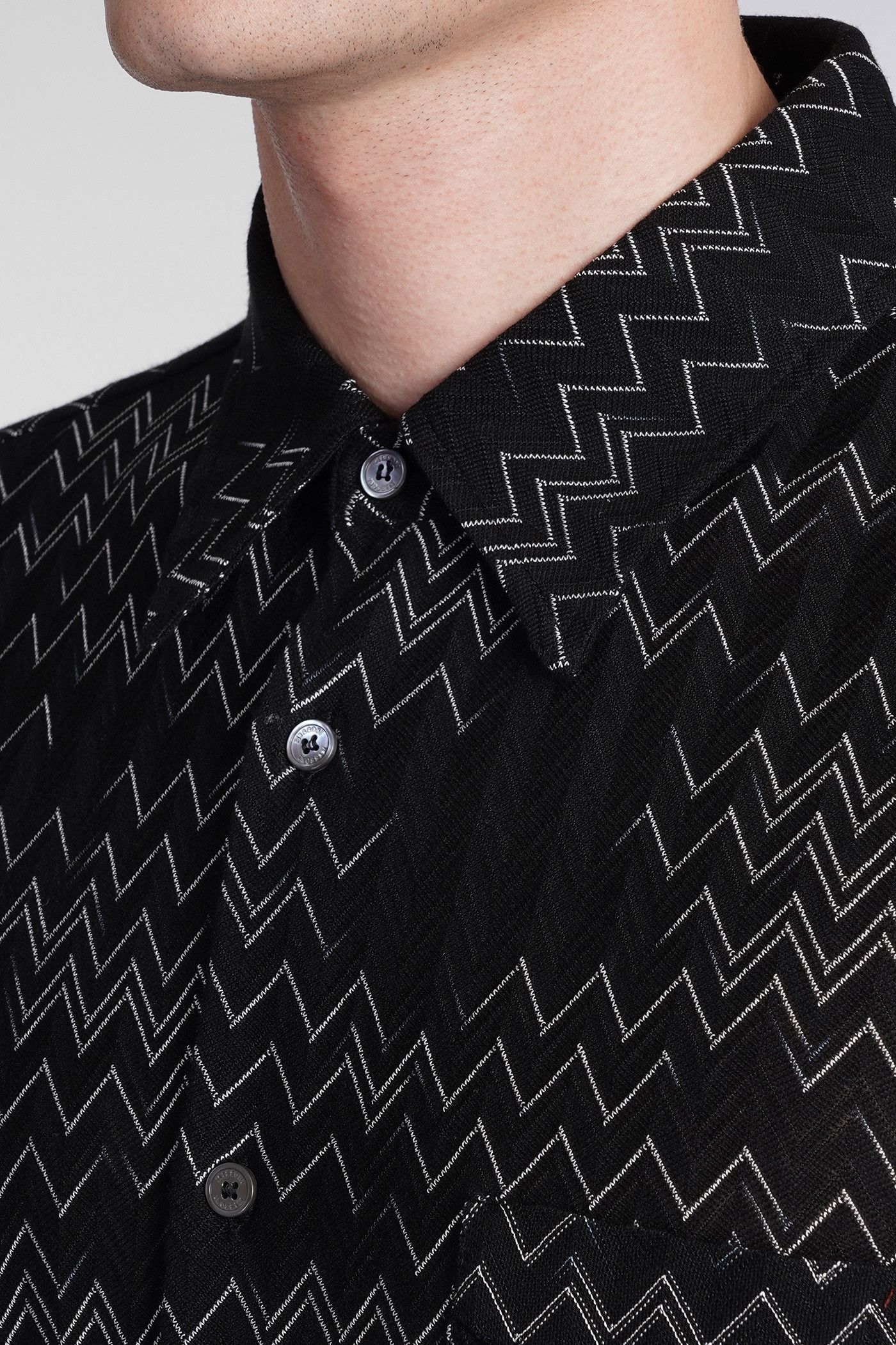 Missoni o1y0225 Patterned Shirt in Black/White Size US S / EU 44-46 / 1 - 2 Thumbnail