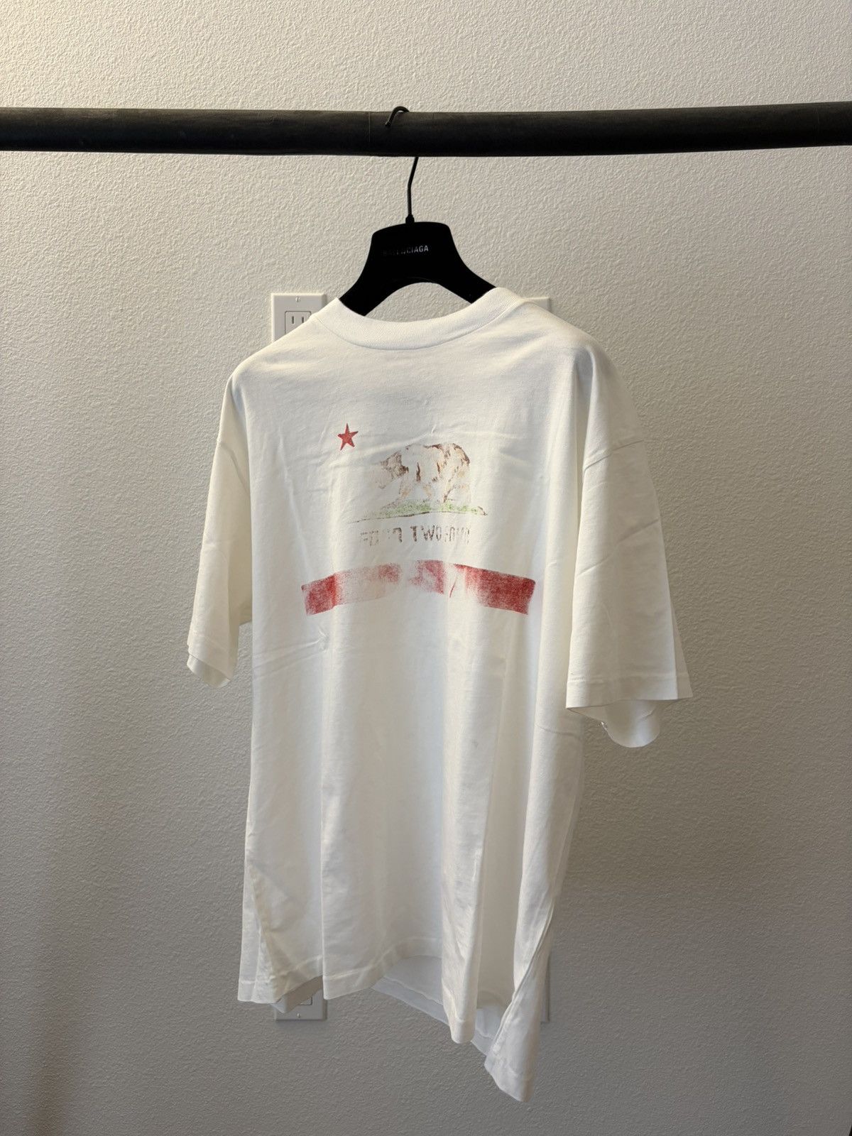 424 424 Cali T-Shirt Salt White Print Size US L / EU 52-54 / 3 - 1 Thumbnail