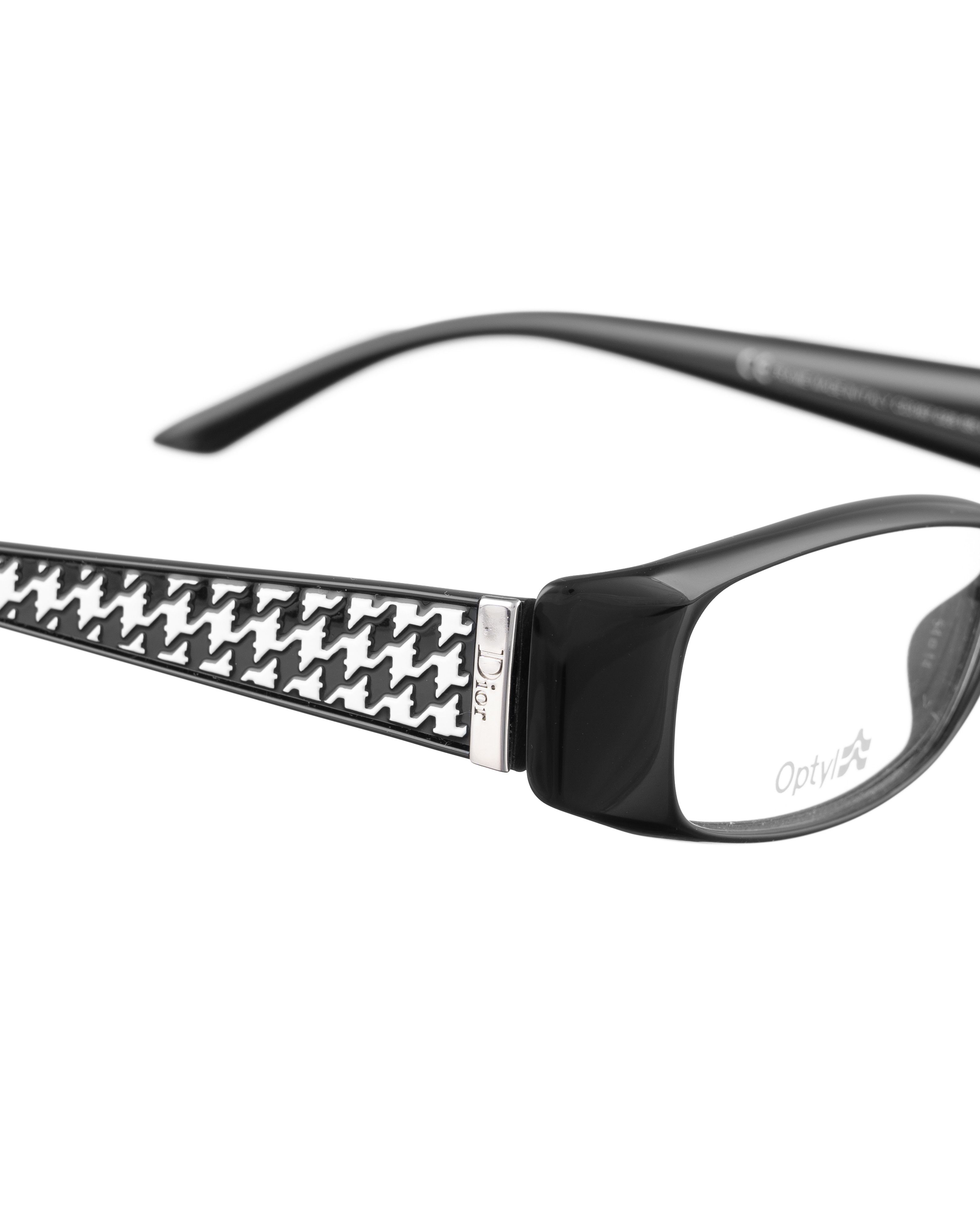 Dior Dior 00s Black Plastic Dogtooth Glasses Size ONE SIZE - 2 Thumbnail