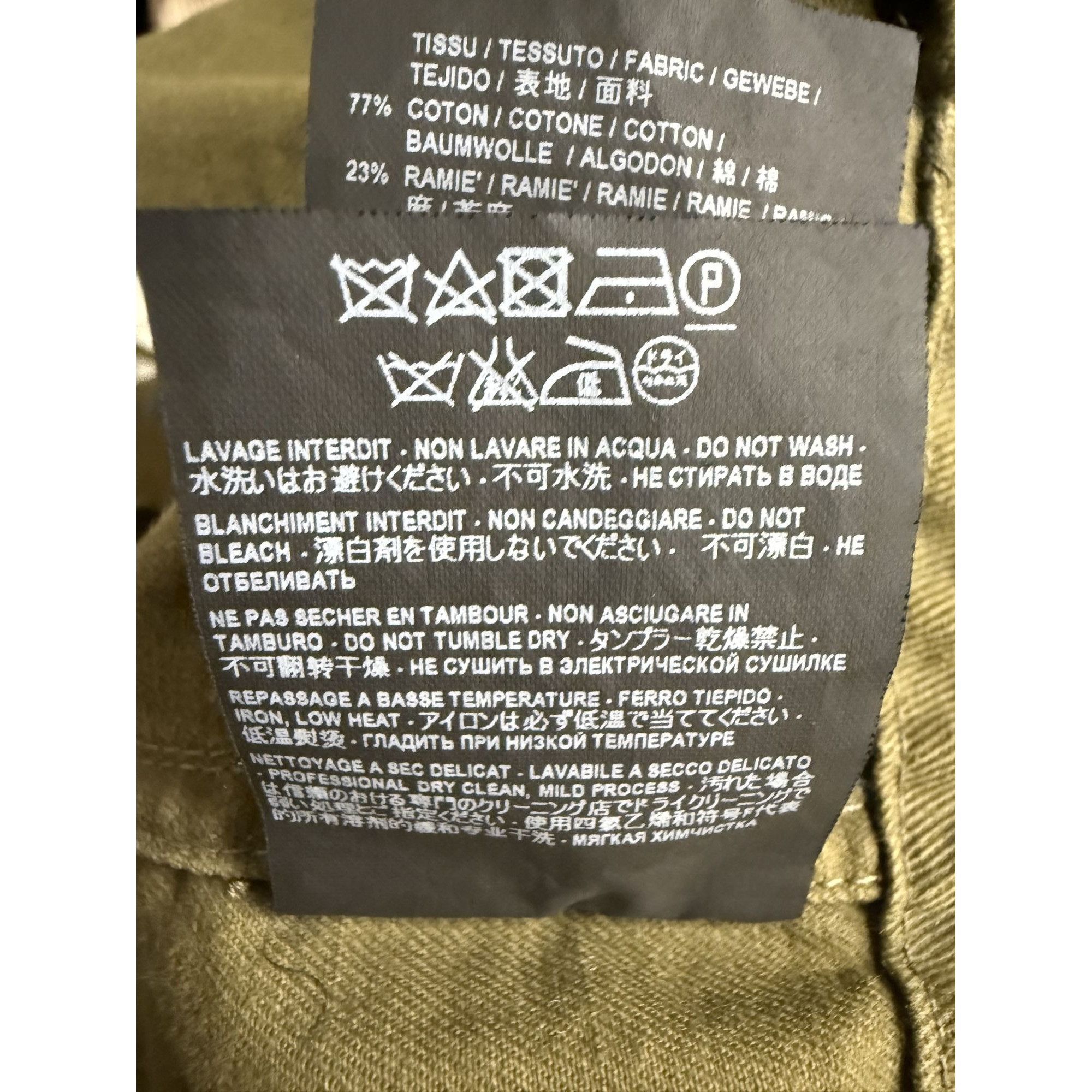 Saint Laurent Paris Saint Laurent Olive Green Military Jacket Size 44 Made In It Size M / US 6-8 / IT 42-44 - 10 Thumbnail