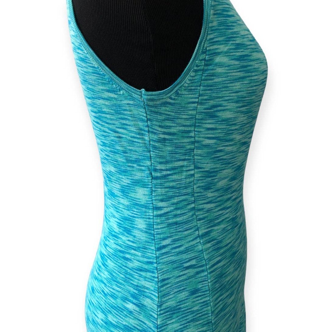 Other New York & Company Dress Blue Midi Stretch Bodycon Size Sm Size S / US 4 / IT 40 - 5 Thumbnail