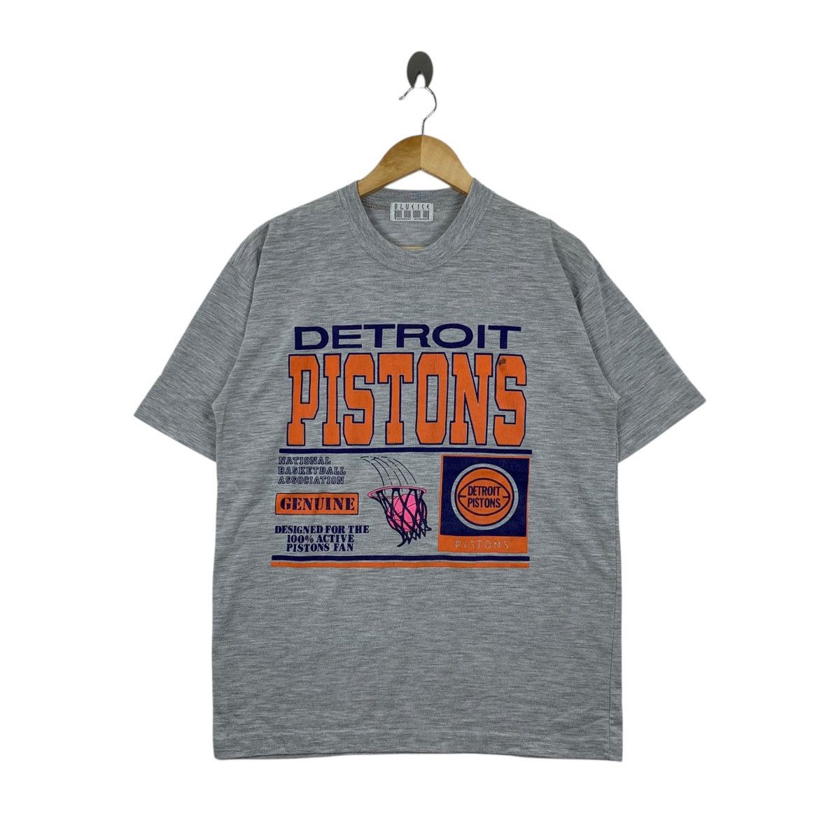 Vintage DETROIT PISTONS NBA Basketball Team Sportswear Big T-Shirt Size US M / EU 48-50 / 2 - 1 Thumbnail