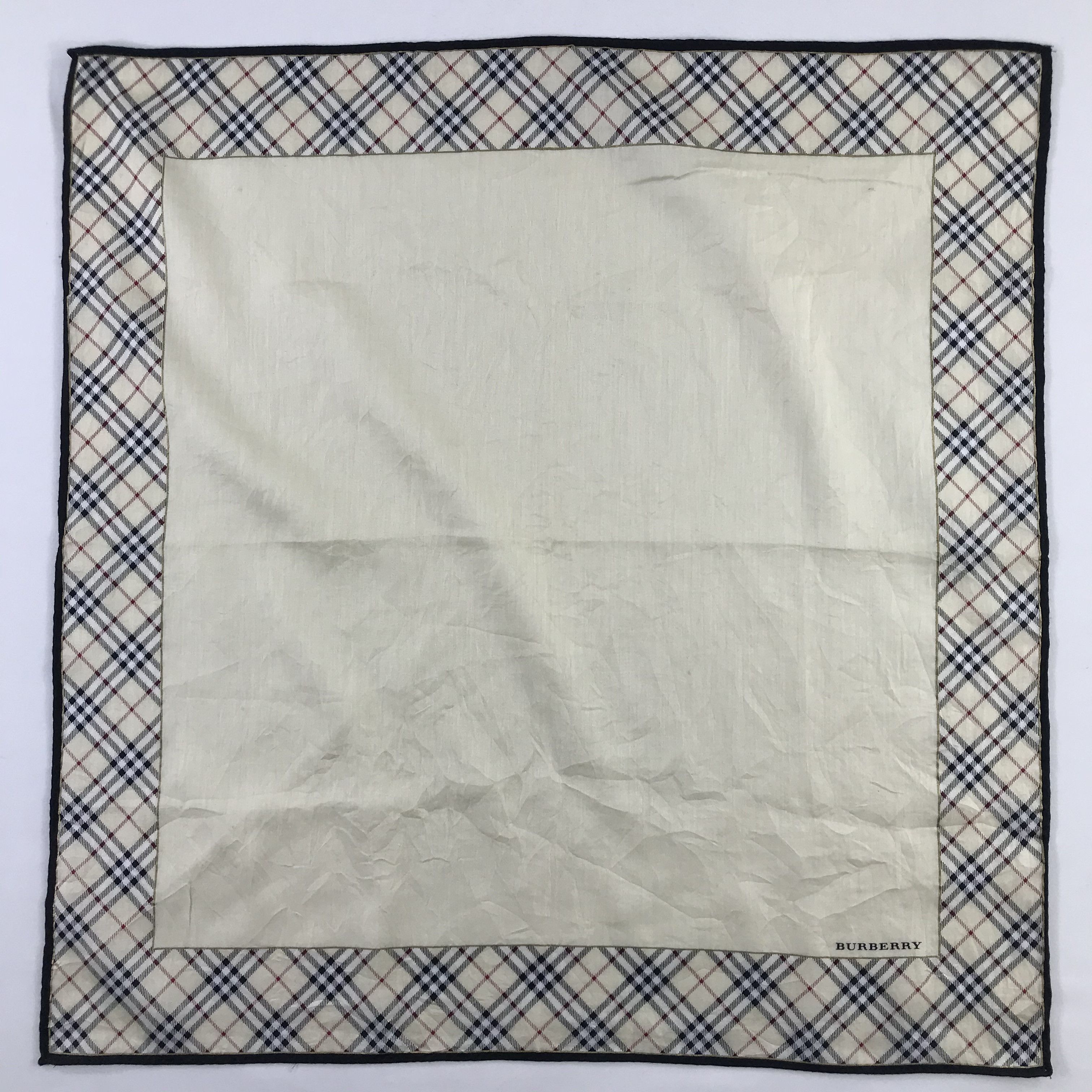 Burberry × Vintage Burberry Bandana / Handkerchief / Neckerchief - S543 Size ONE SIZE - 1 Thumbnail