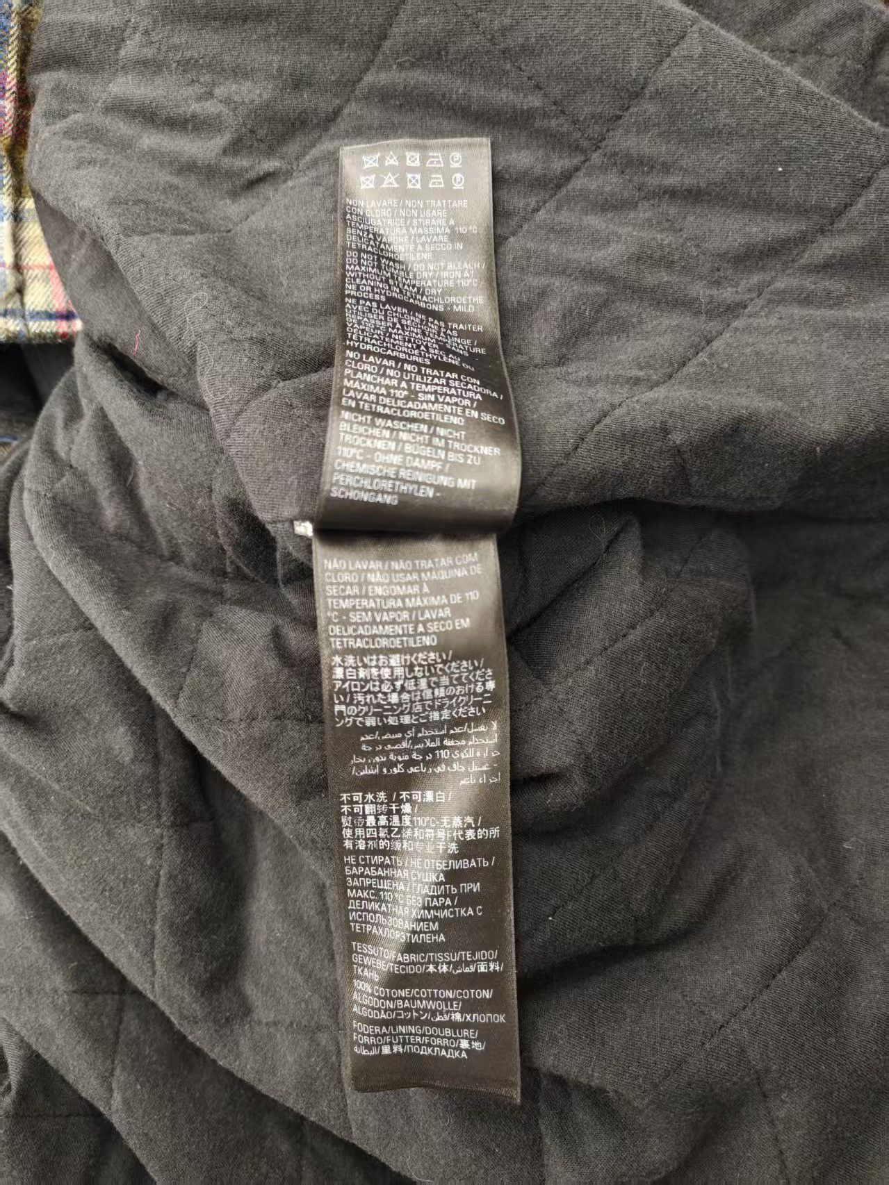 Balenciaga 22ss flannel plaid gradient hooded jacket