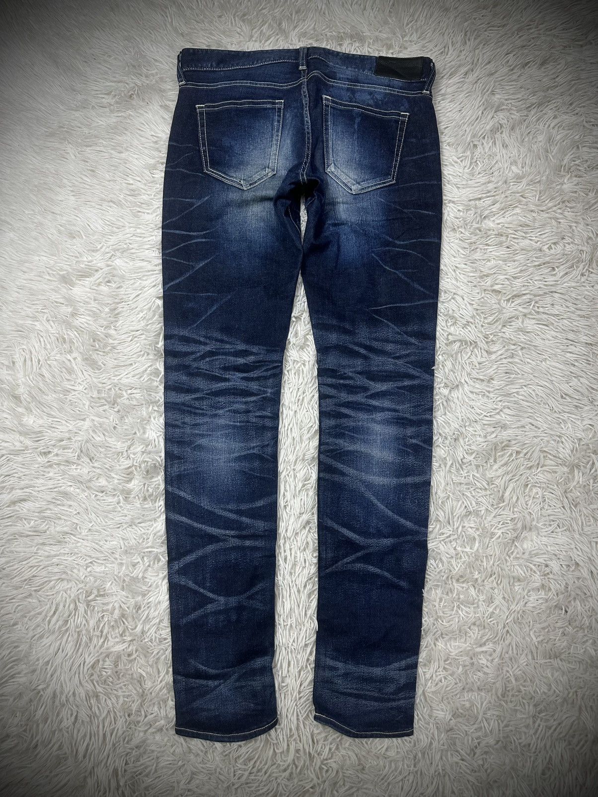 If Six Was Nine rare 00s japanese brand vanquish skinny denim jeans Size US 35 - 4 Thumbnail