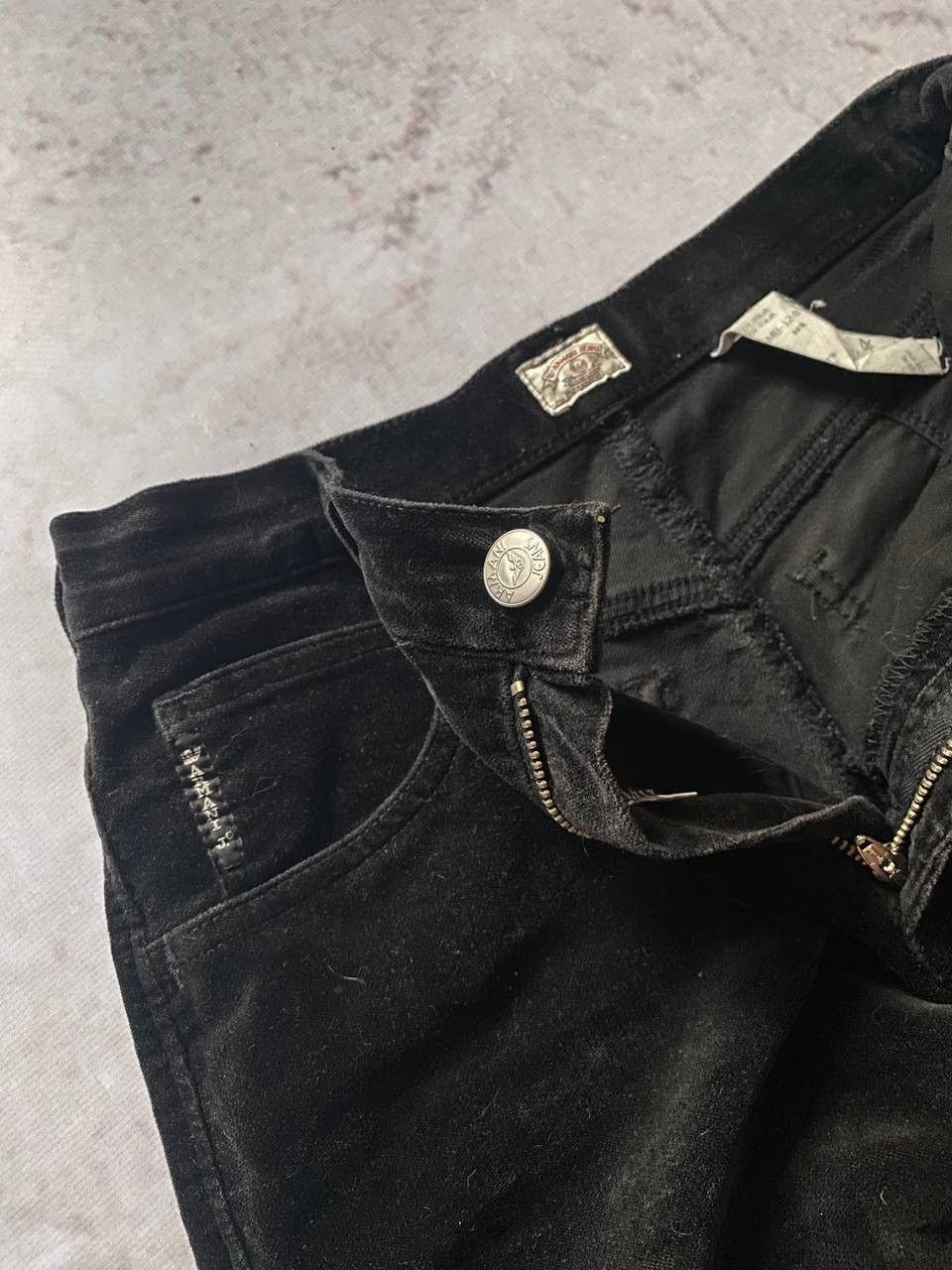 Armani × Giorgio Armani × Vintage Vintage 90s Armani Jeans Velour Velvet Trousers Pants Y2K Size 29" - 8 Thumbnail