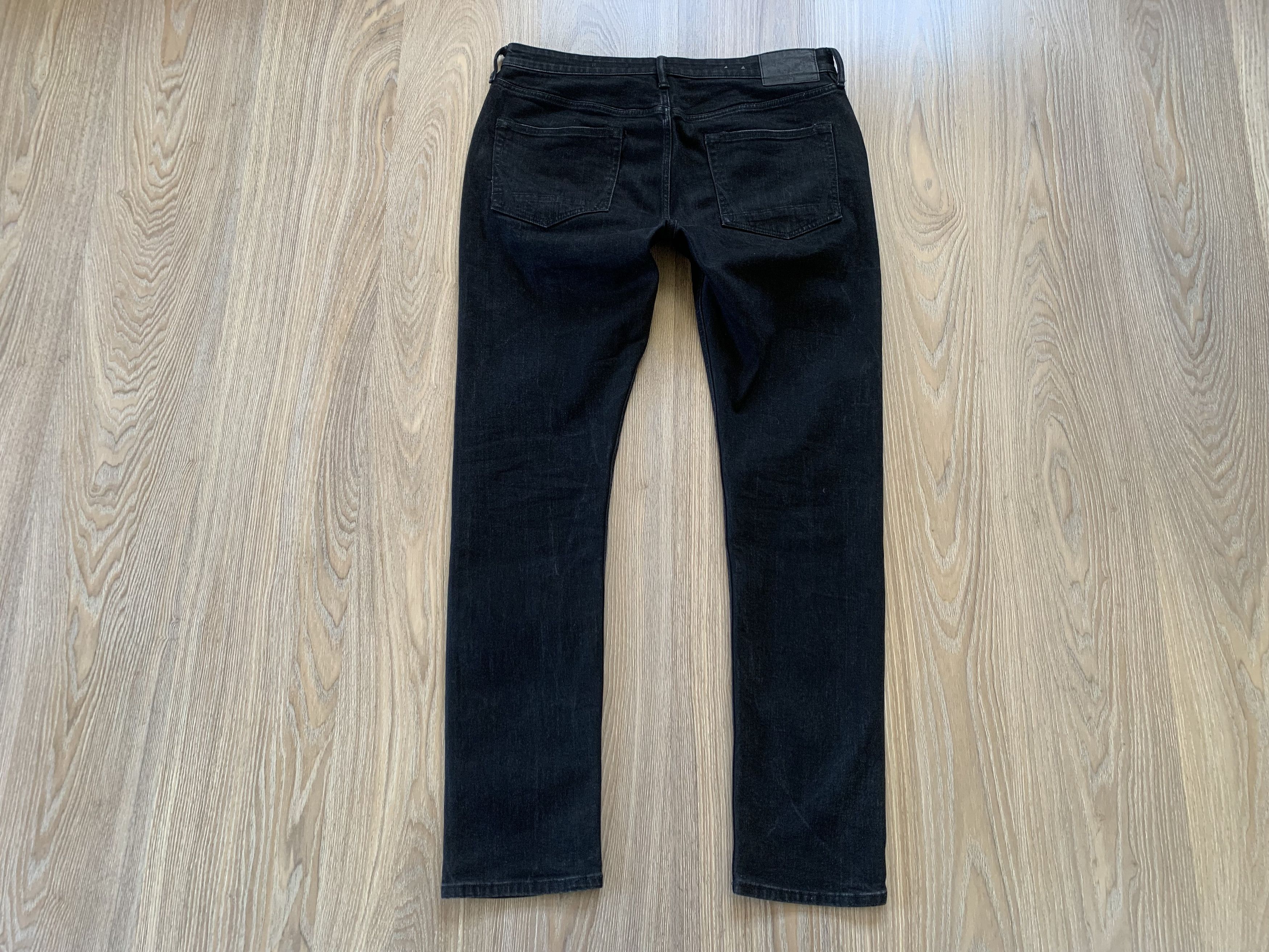Allsaints AllSaints Rex Washed Black Slim Fit Jeans Size US 34 / EU 50 - 3 Thumbnail
