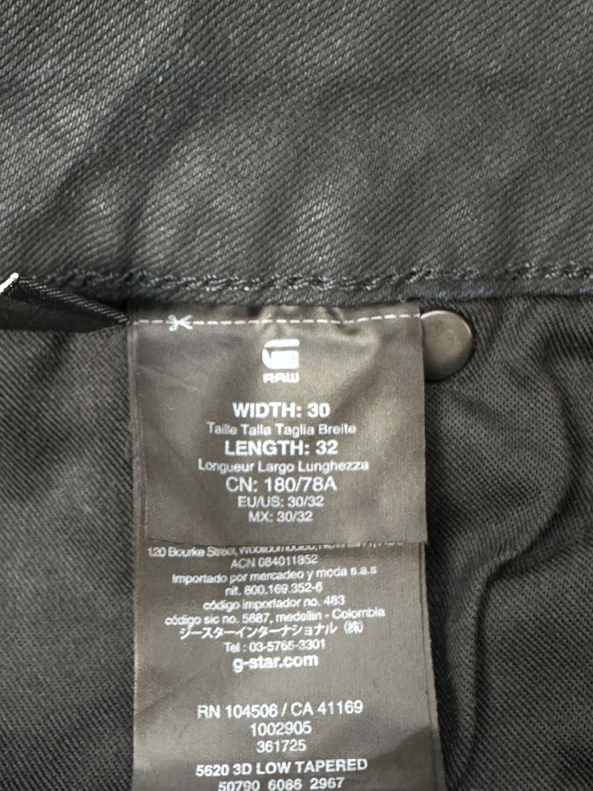 G-Star G Star Raw 3D Low Tapered Jeans Pants Size US 32 / EU 48 - 9 Thumbnail