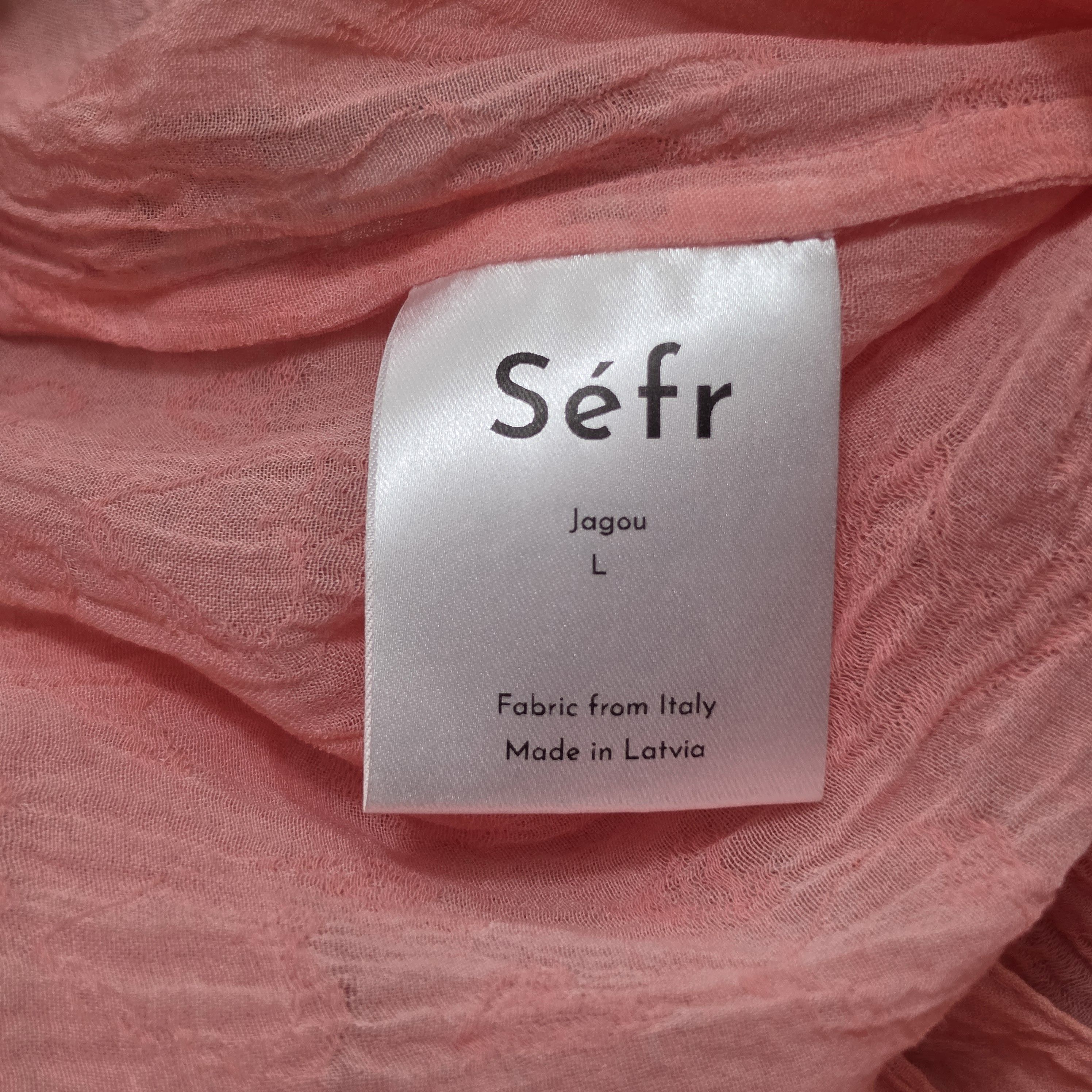 Sefr Jagou textured cotton-silk shirt Size US L / EU 52-54 / 3 - 6 Thumbnail