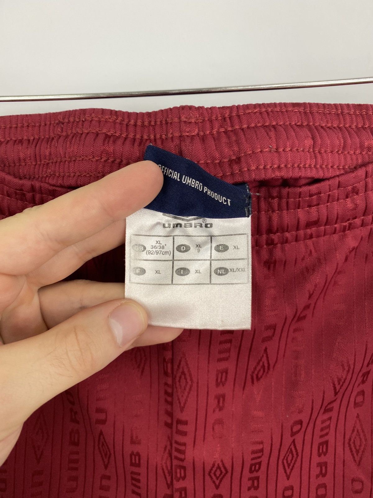 Umbro Vintage 90s Umbro Monogram Soccer Shorts Rare Retro Hype Y2K Size US 34 / EU 50 - 6 Thumbnail